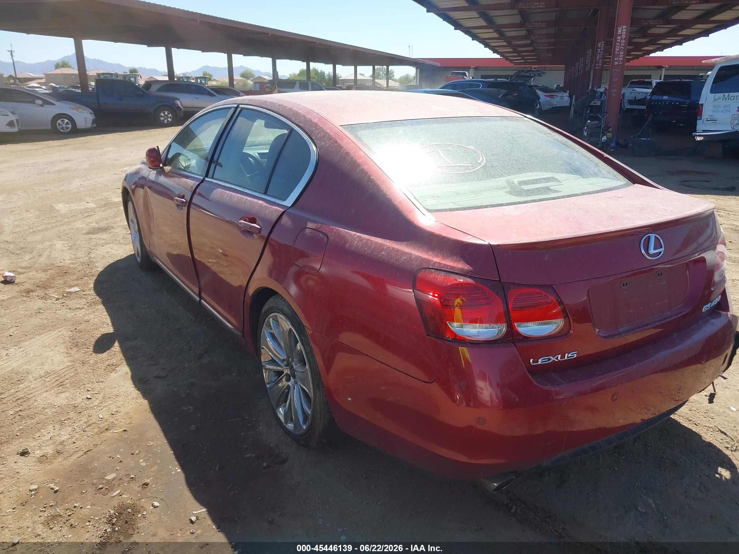 2006 Lexus Gs 430   Burgundy vin: JTHBN96S965013542