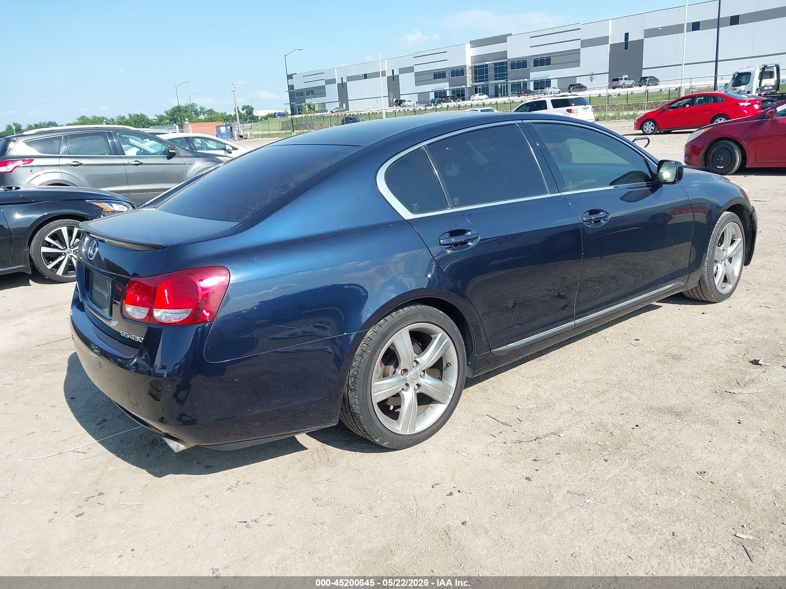 2006 Lexus Gs 430   Black vin: JTHBN96SX65015610