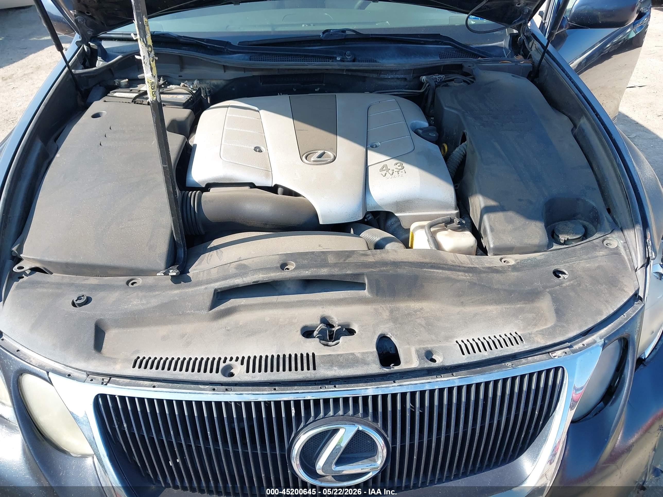 2006 Lexus Gs 430   Black vin: JTHBN96SX65015610