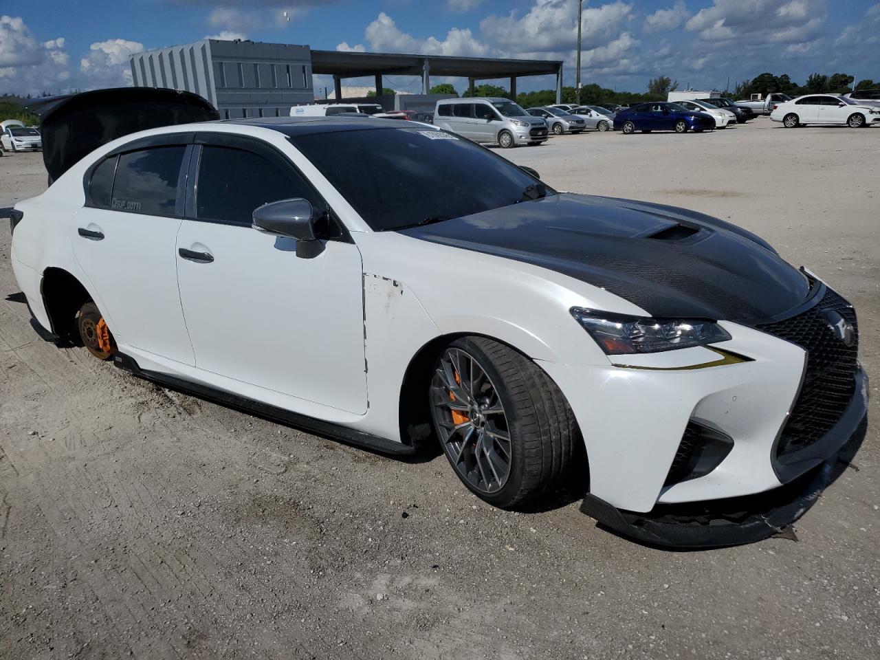 2016 Lexus Gs-f    White vin: JTHBP1BL3GA000160