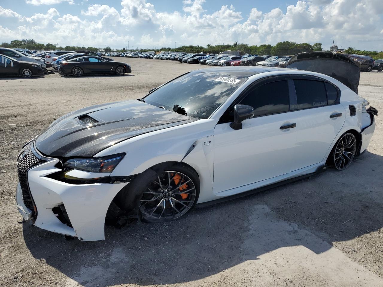 2016 Lexus Gs-f    White vin: JTHBP1BL3GA000160