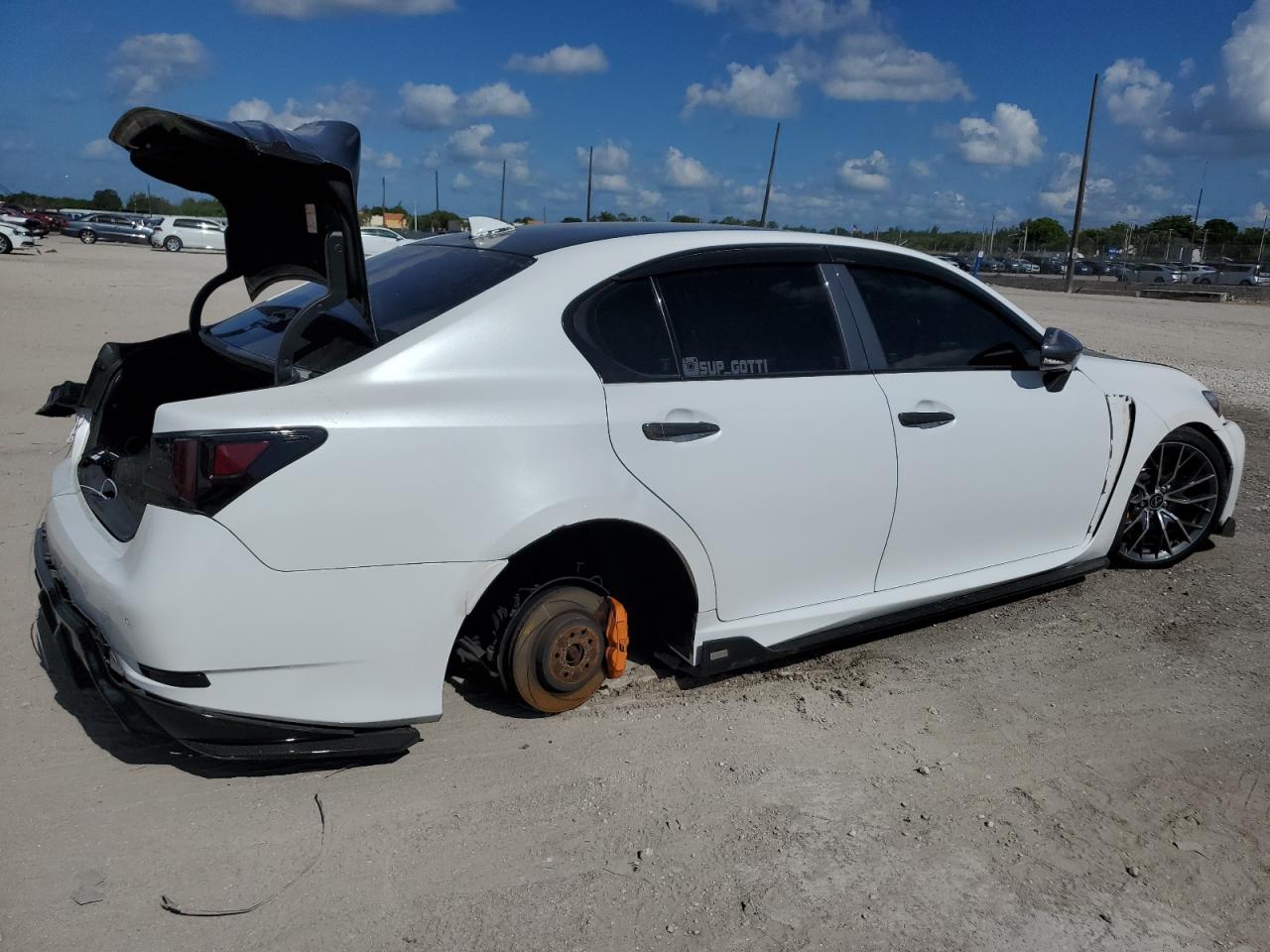 2016 Lexus Gs-f    White vin: JTHBP1BL3GA000160