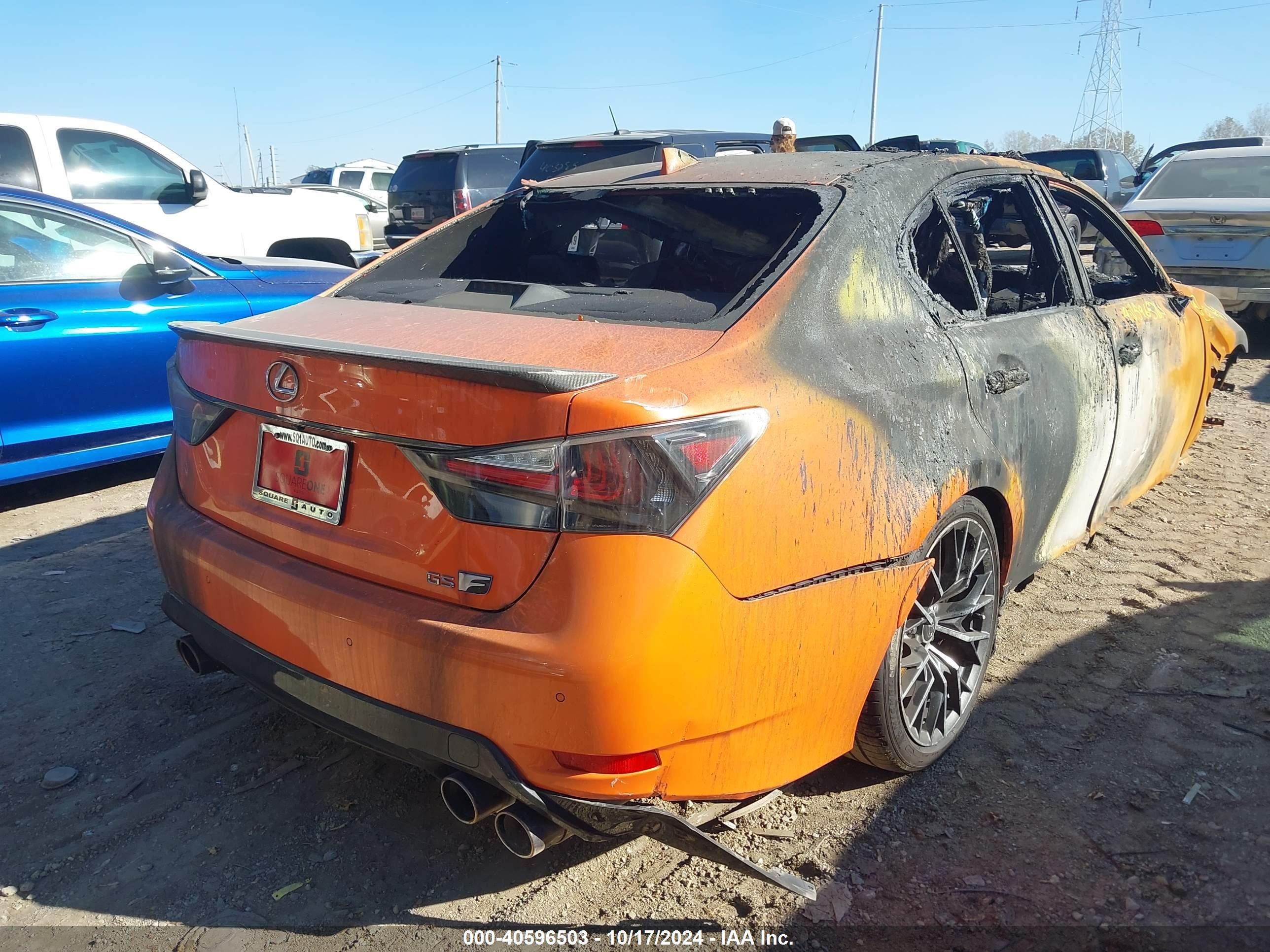 2016 Lexus Gs F   Orange vin: JTHBP1BL3GA001177