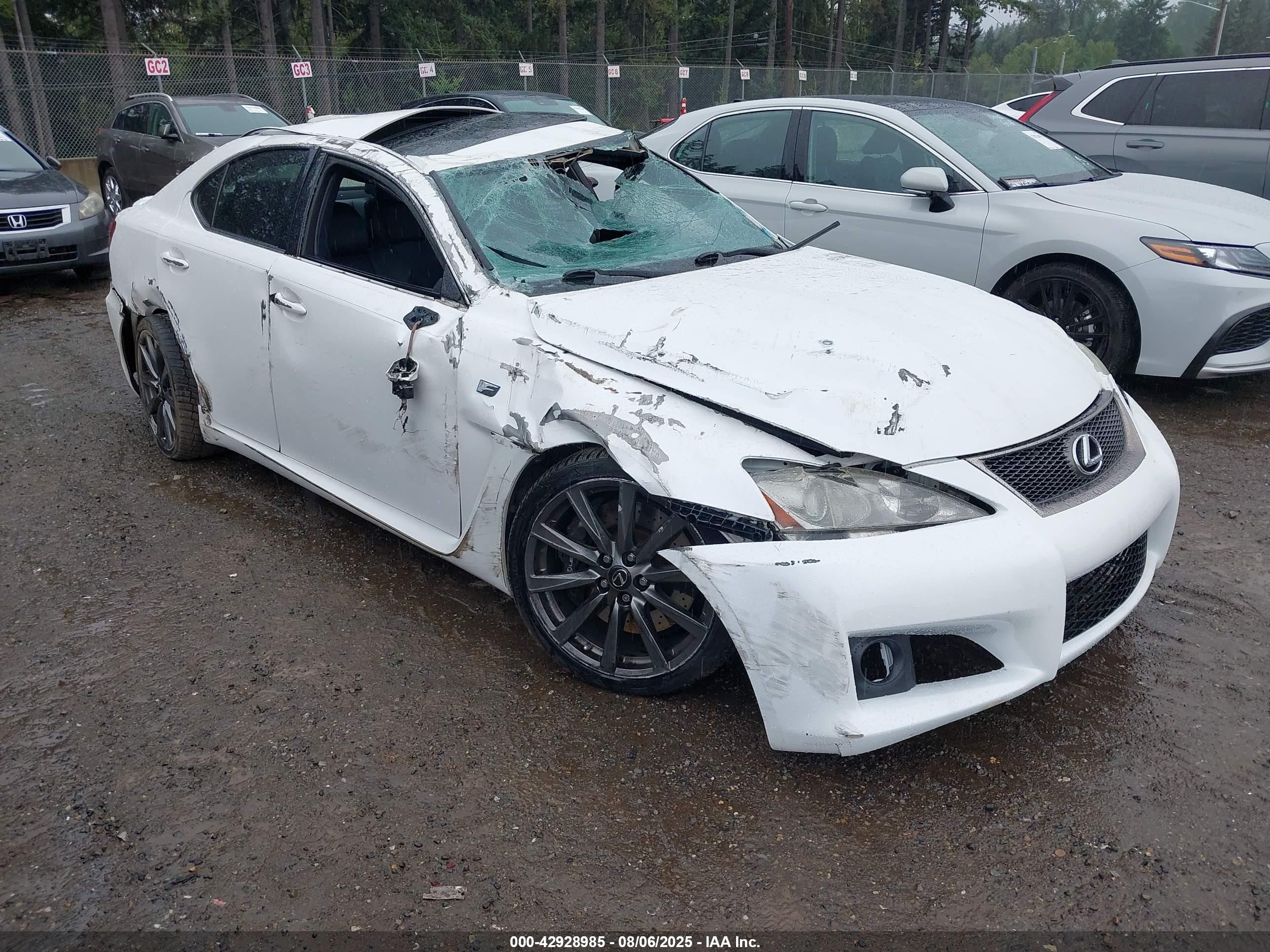 2008 Lexus Is F   White vin: JTHBP262185003267