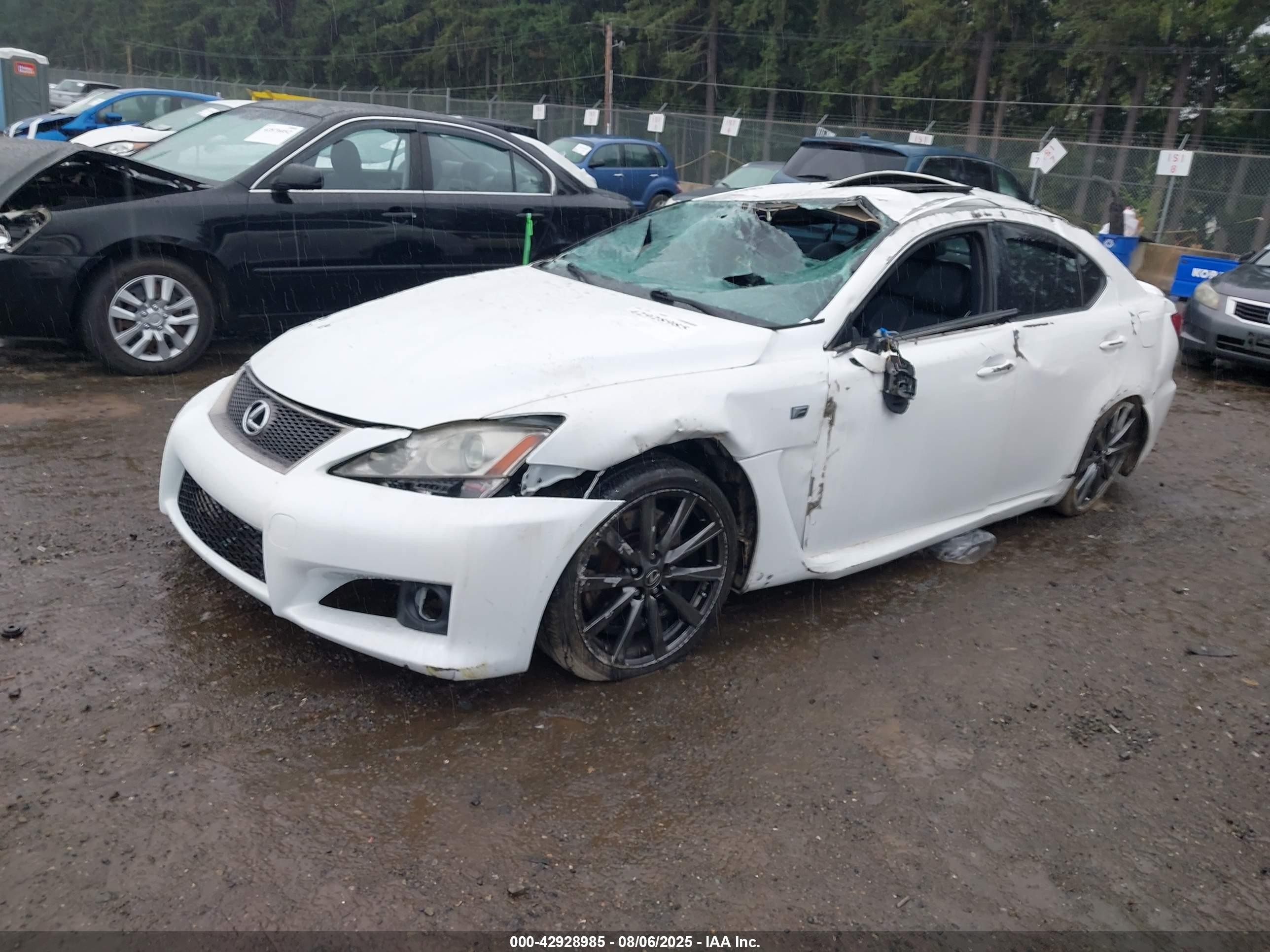 2008 Lexus Is F   White vin: JTHBP262185003267