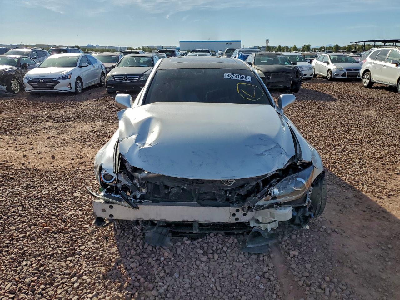 2008 Lexus Is-f Silver vin: JTHBP262185004354