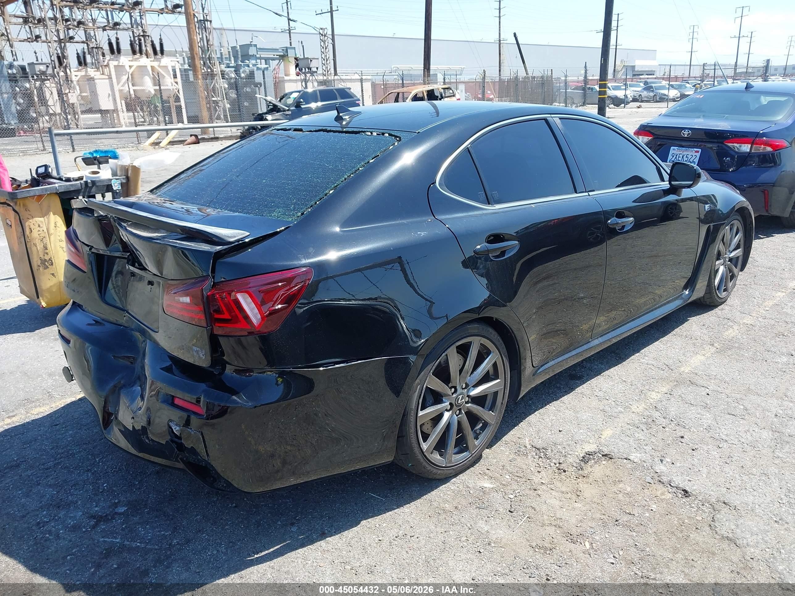 2008 Lexus Is F Black vin: JTHBP262385003111