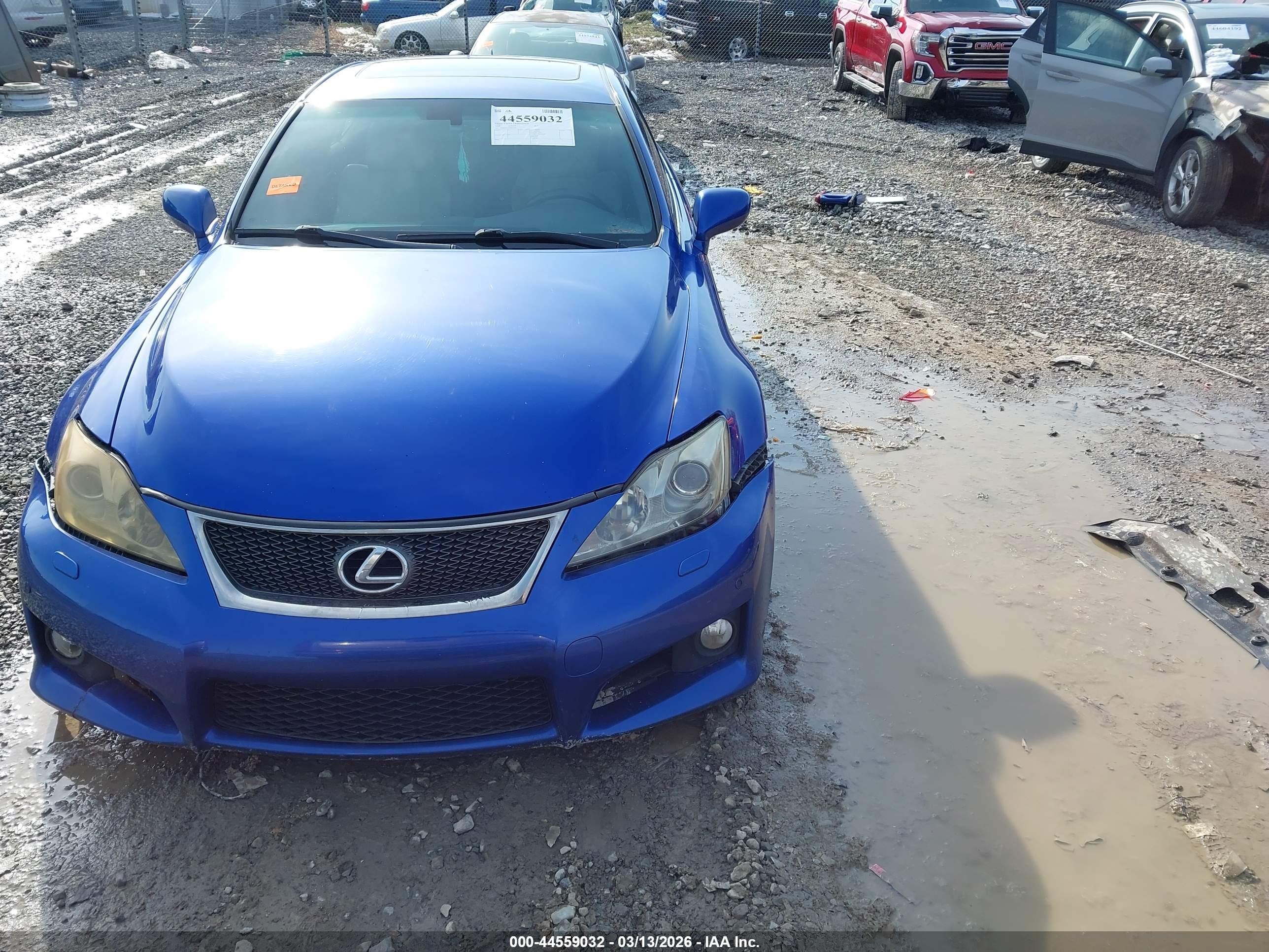 2008 Lexus Is F   Blue vin: JTHBP262485003280