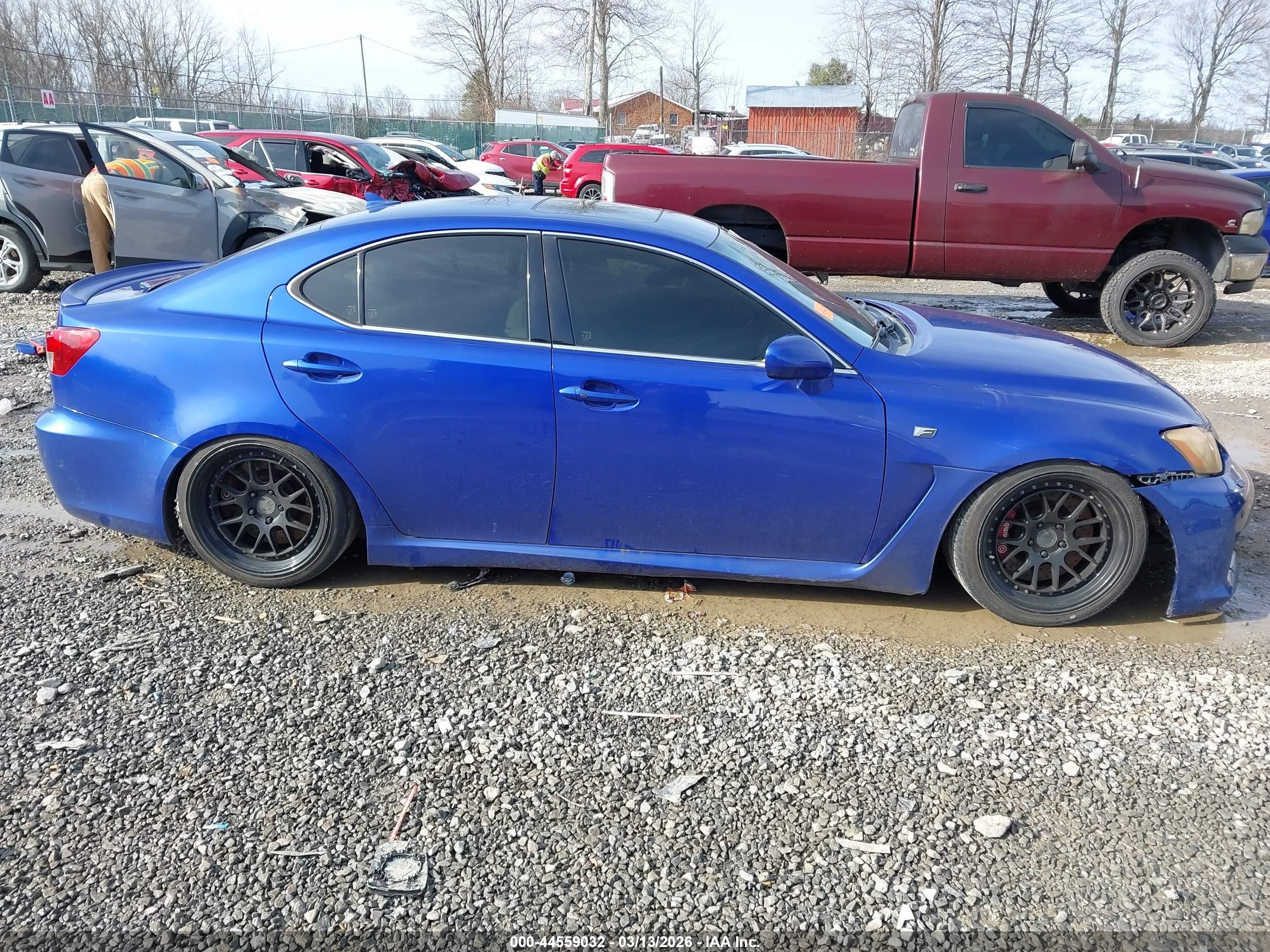 2008 Lexus Is F   Blue vin: JTHBP262485003280