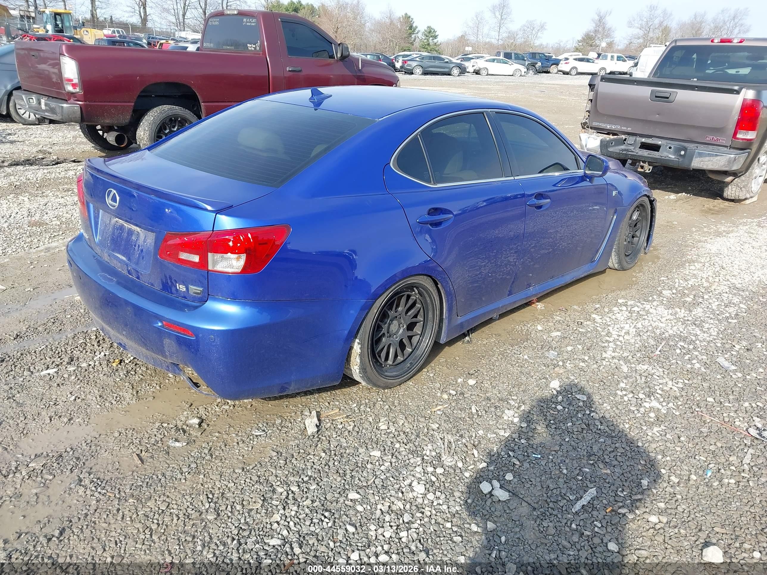 2008 Lexus Is F   Blue vin: JTHBP262485003280