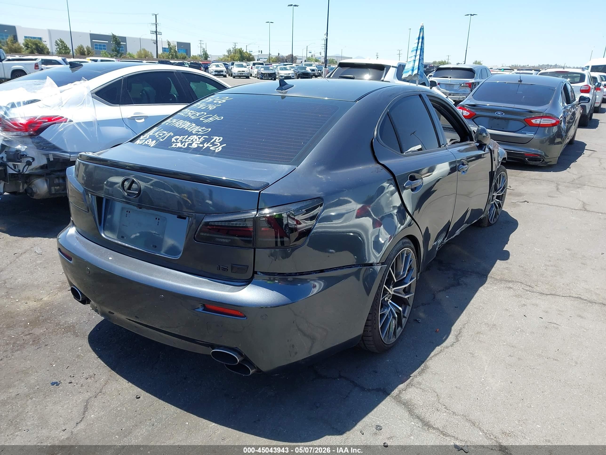 2008 Lexus Is F   Black vin: JTHBP262685000462