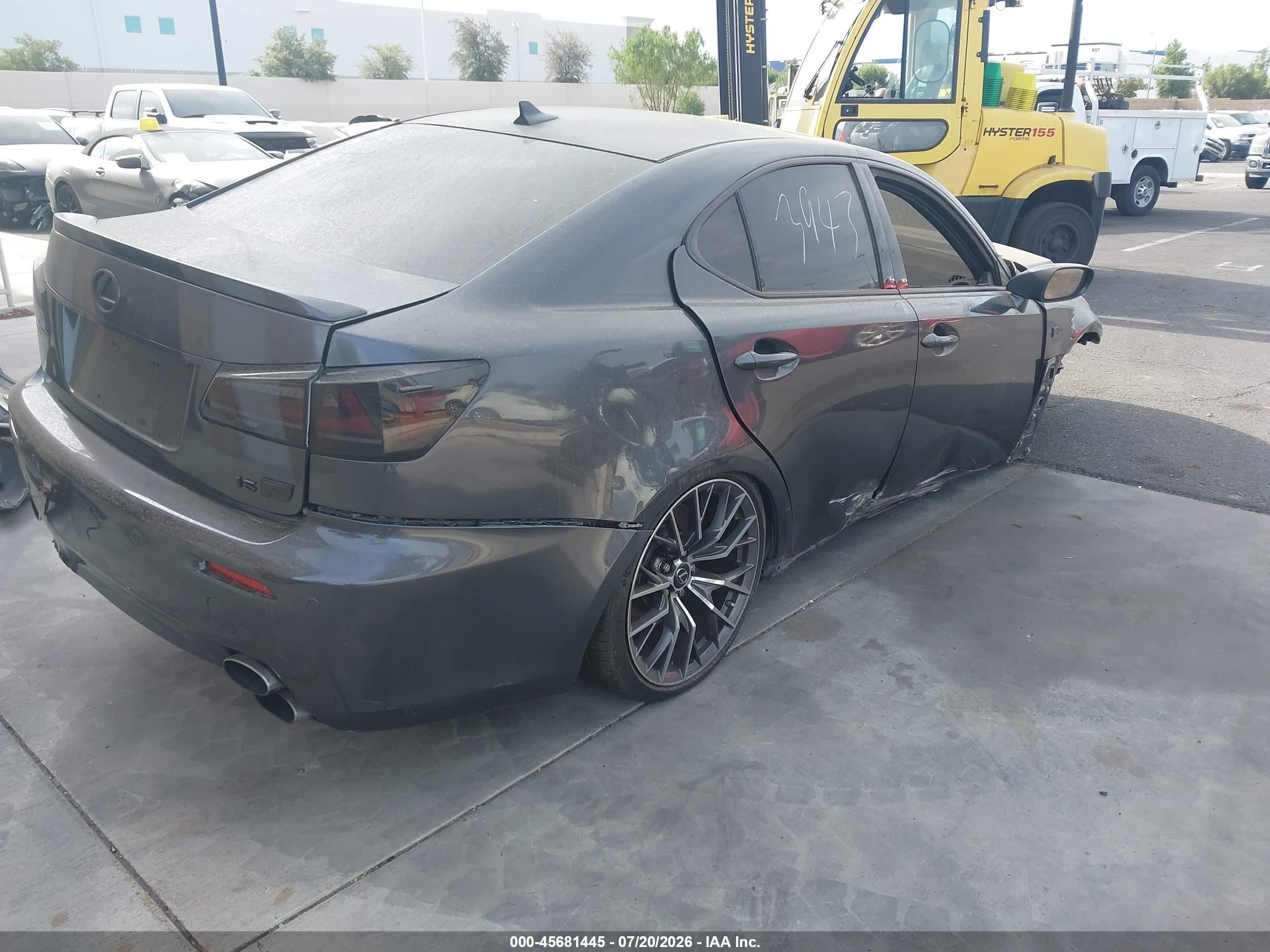 2008 Lexus Is F   Gray vin: JTHBP262685000462
