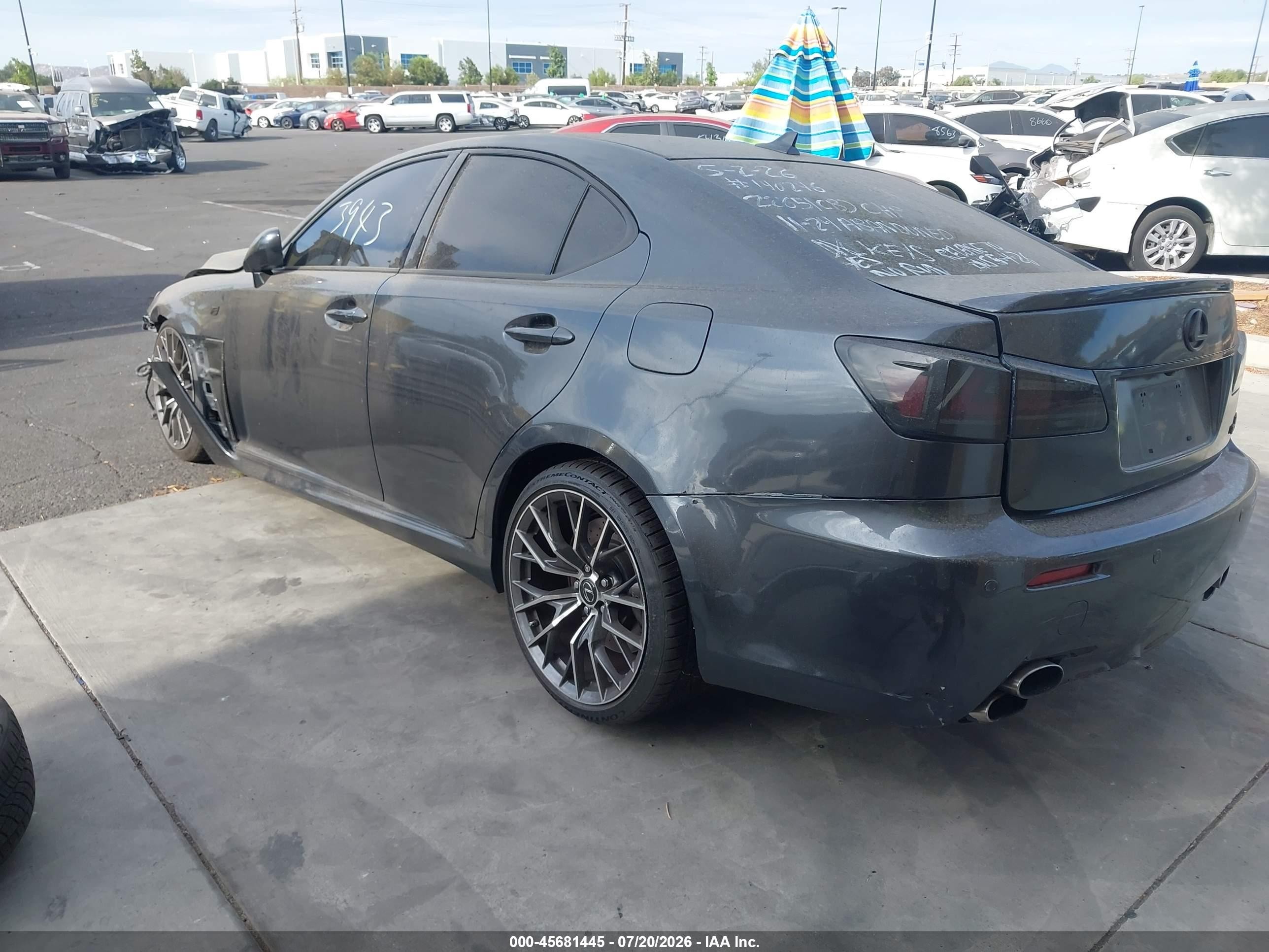 2008 Lexus Is F   Gray vin: JTHBP262685000462