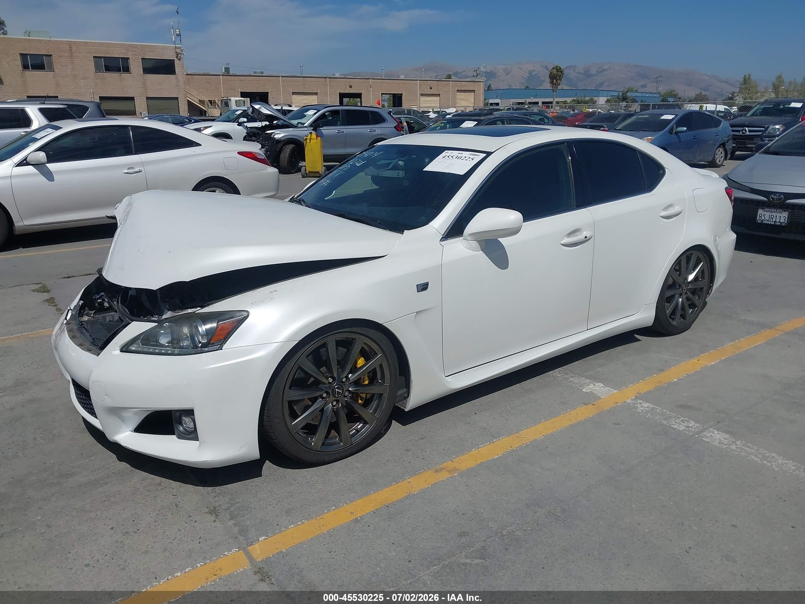 2008 Lexus Is F   Белый vin: JTHBP262685002602