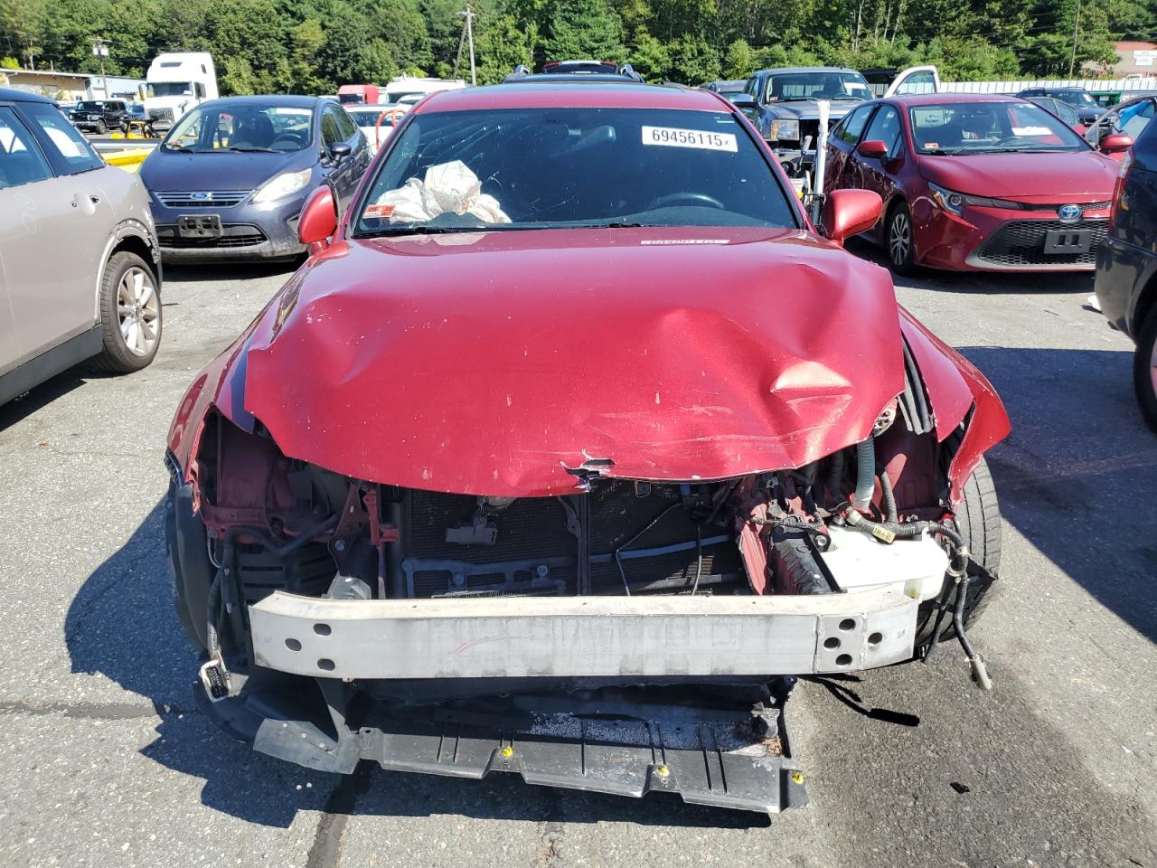 2008 Lexus Is-f Red vin: JTHBP262785002379