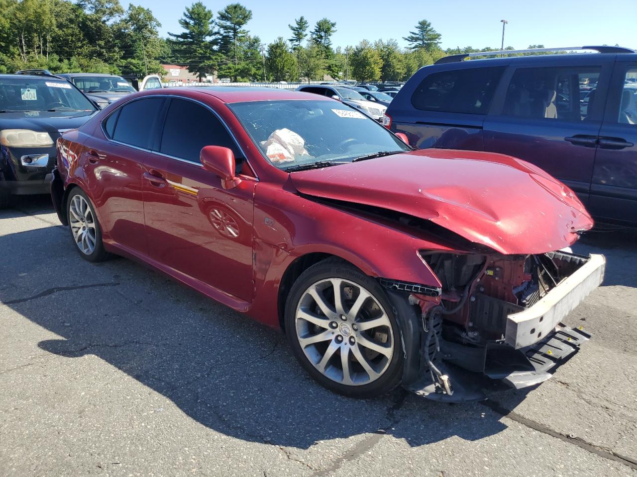 2008 Lexus Is-f Red vin: JTHBP262785002379