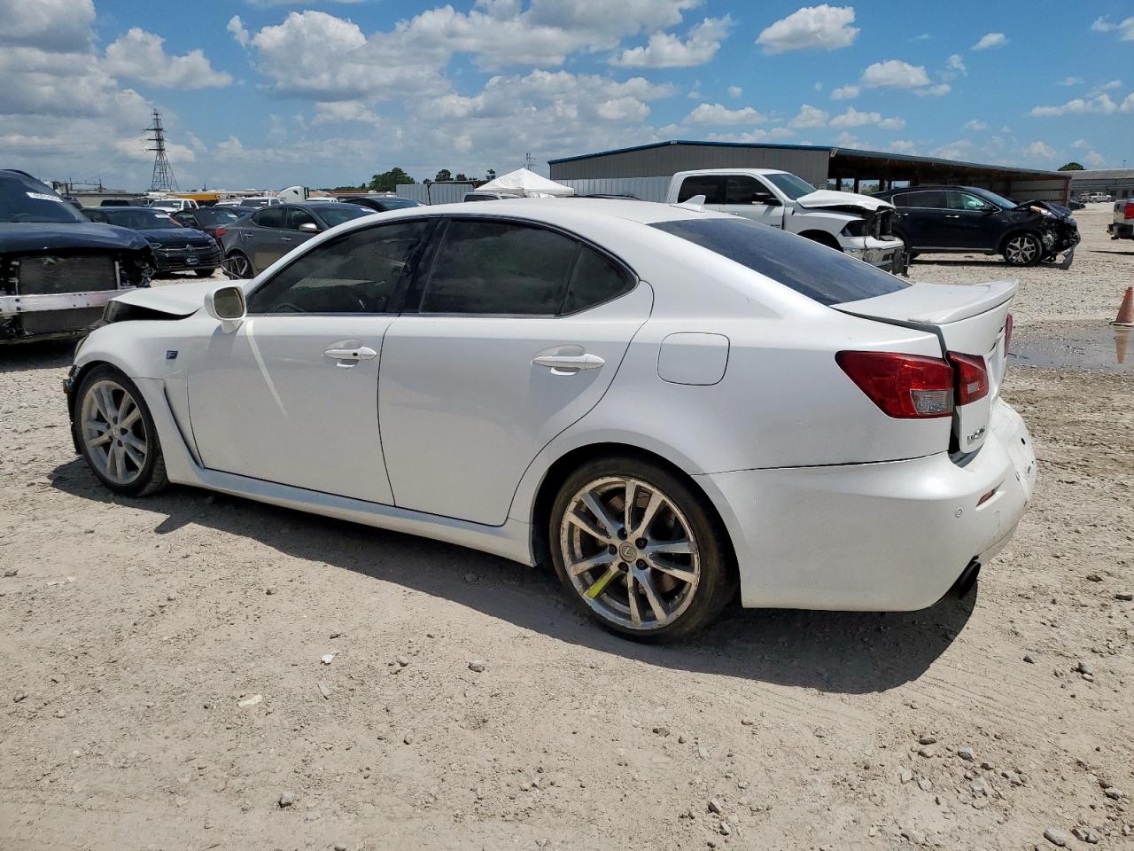 2008 Lexus Is-f    White vin: JTHBP262885003654
