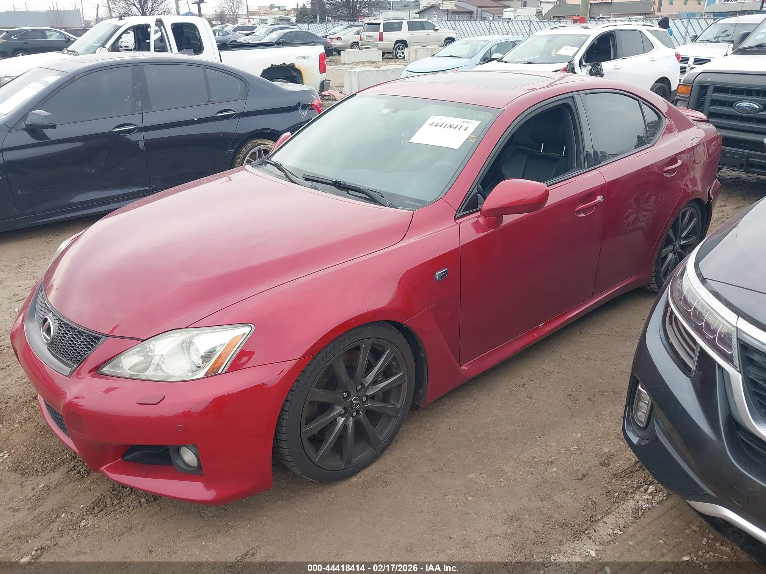 2008 Lexus Is F   Red vin: JTHBP262X85003350