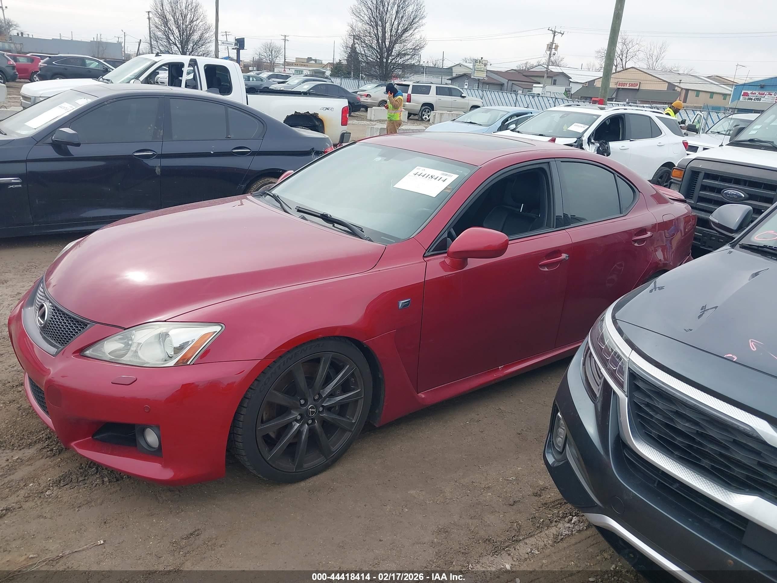 2008 Lexus Is F   Red vin: JTHBP262X85003350