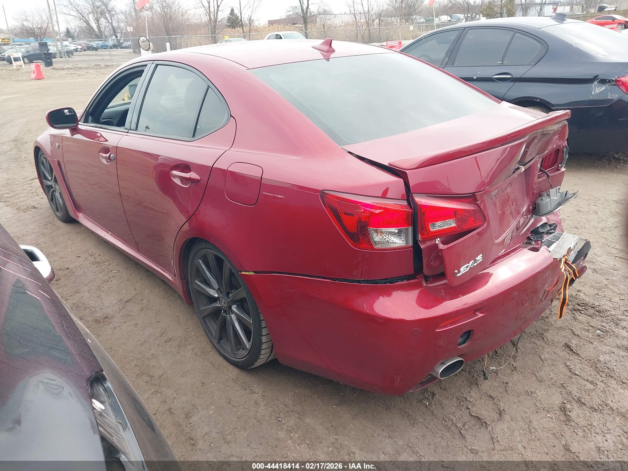 2008 Lexus Is F   Red vin: JTHBP262X85003350