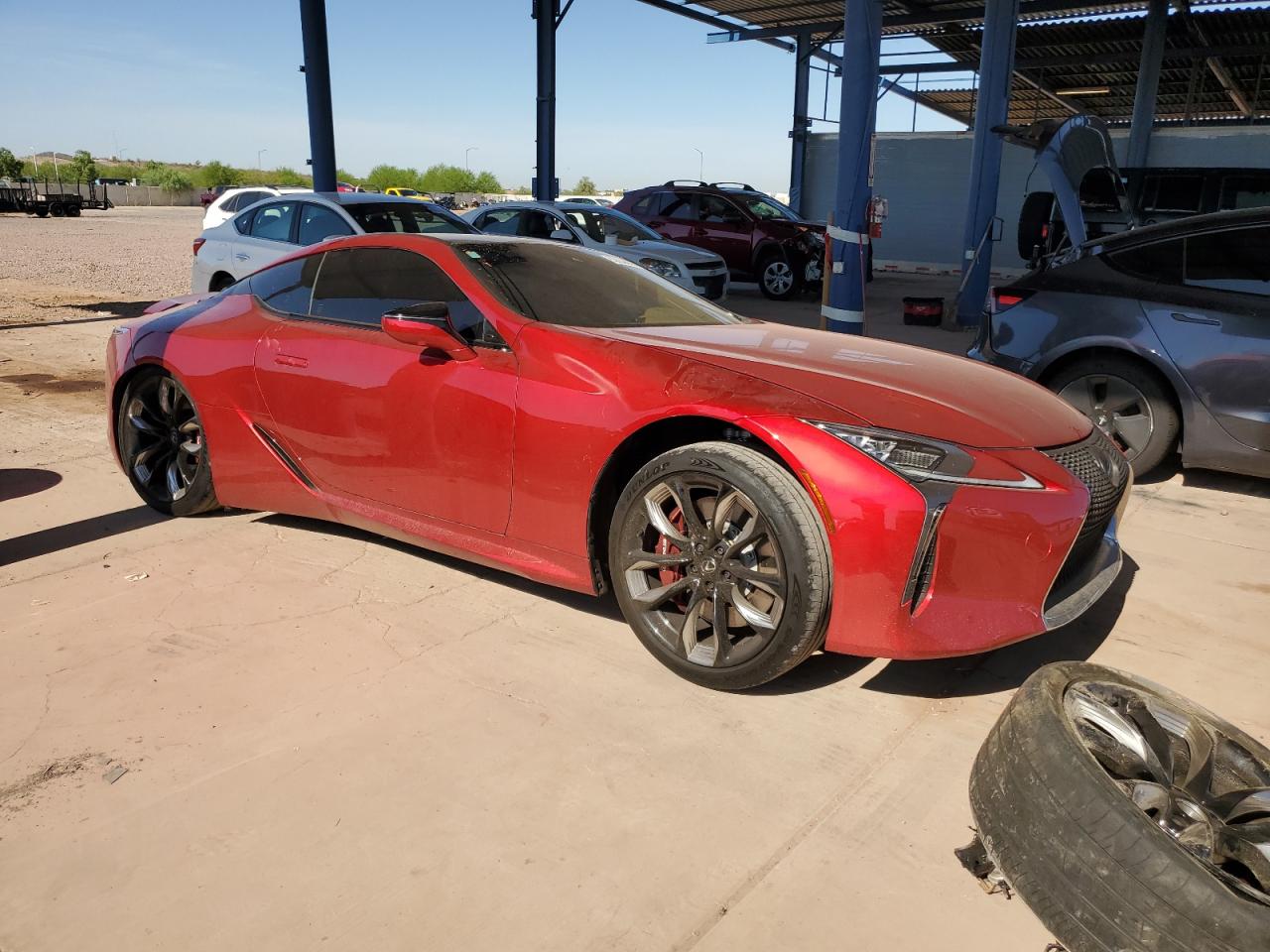 2024 Lexus Lc 500 Красный vin: JTHBP5AY0RA107934