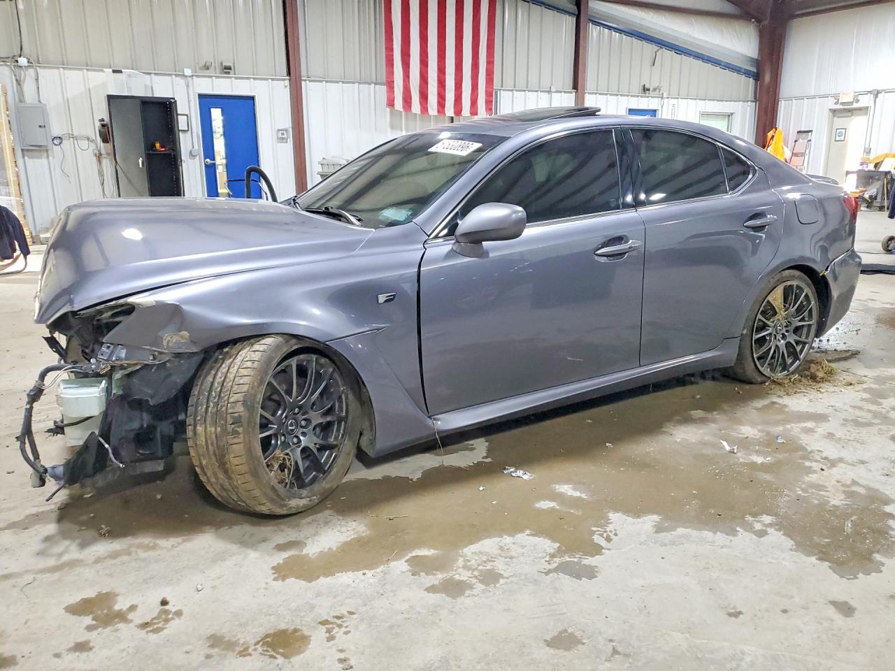 2012 Lexus Is F Gray vin: JTHBP5C21C5010489