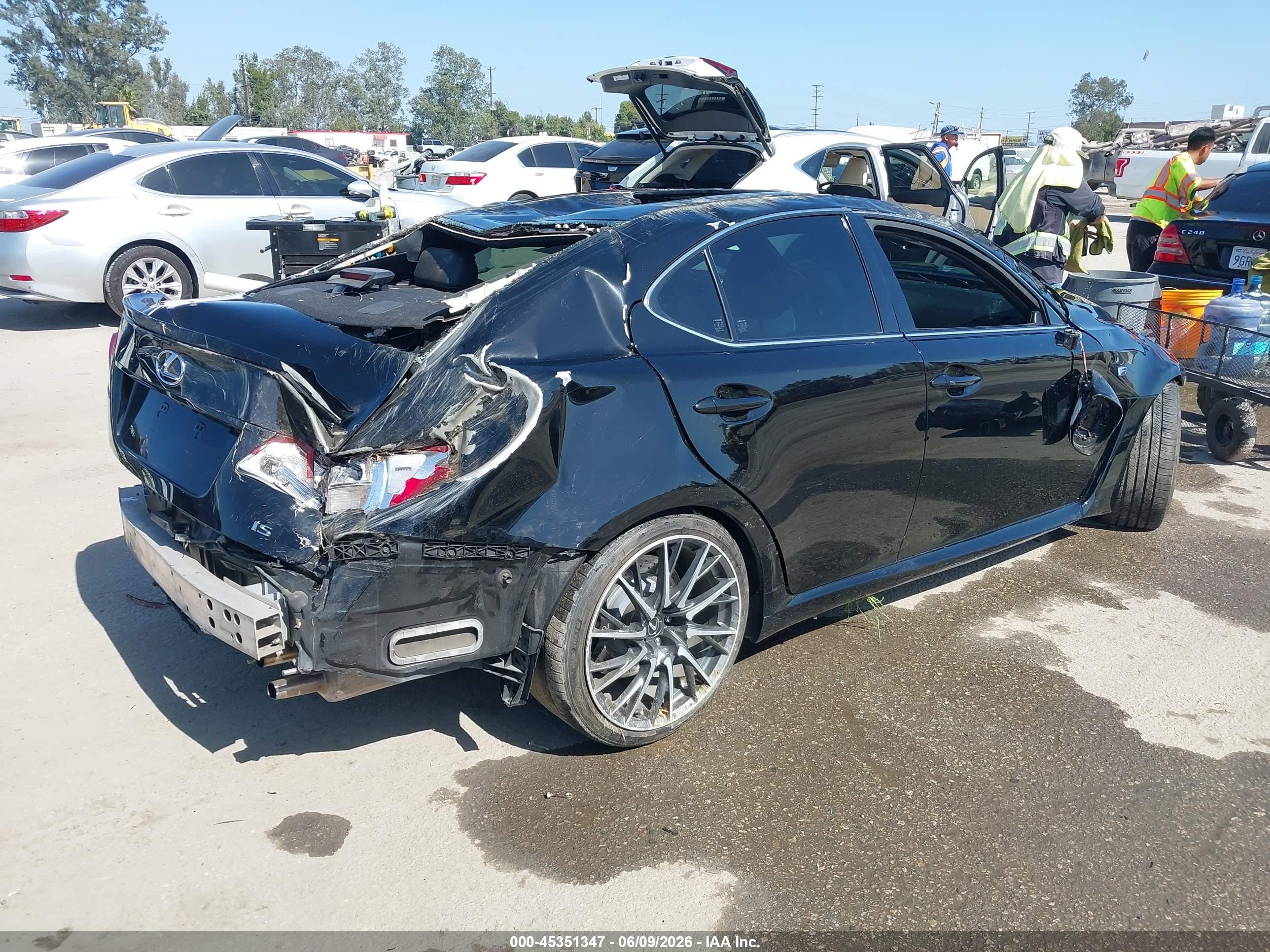 2011 Lexus Is F Black vin: JTHBP5C22B5008832
