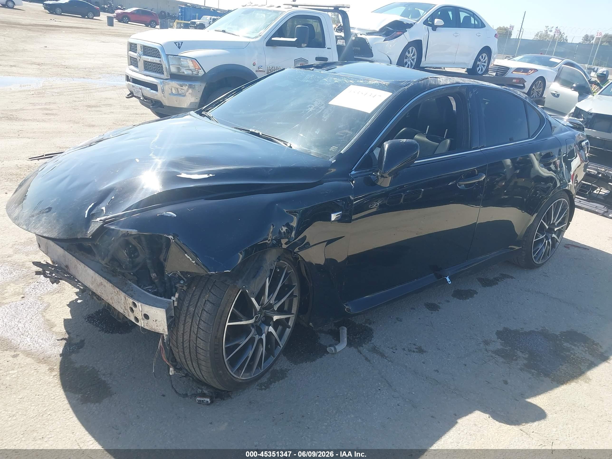 2011 Lexus Is F Black vin: JTHBP5C22B5008832