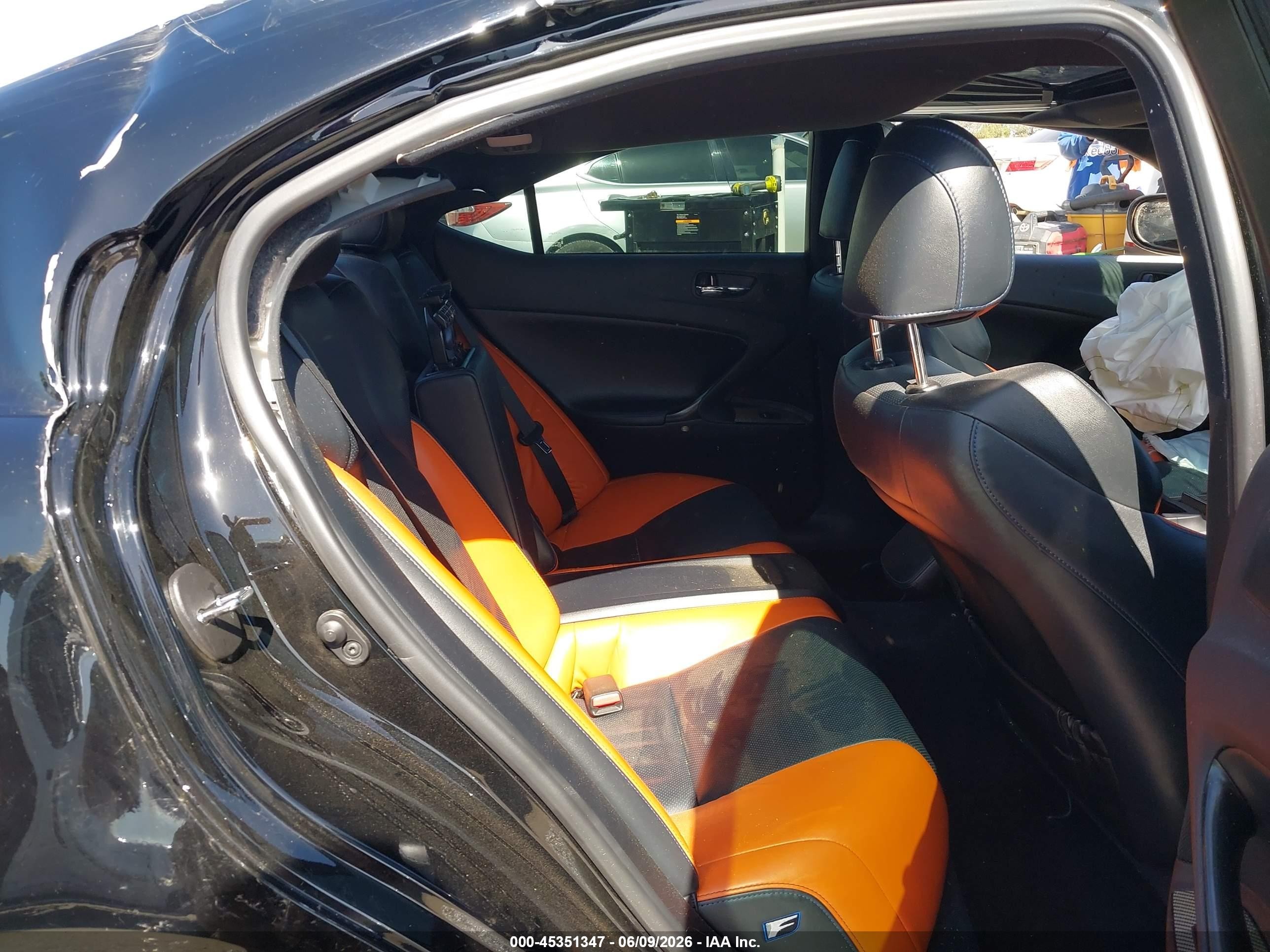 2011 Lexus Is F Black vin: JTHBP5C22B5008832