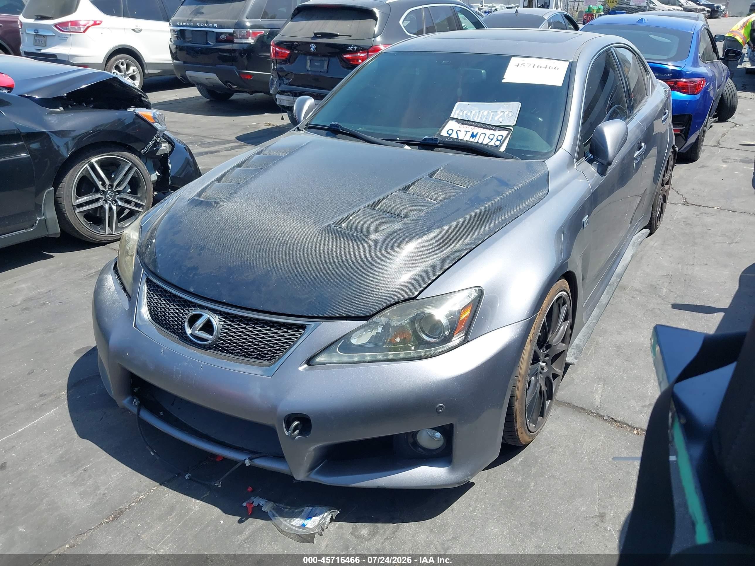 2012 Lexus Is F   Gray vin: JTHBP5C22C5010761