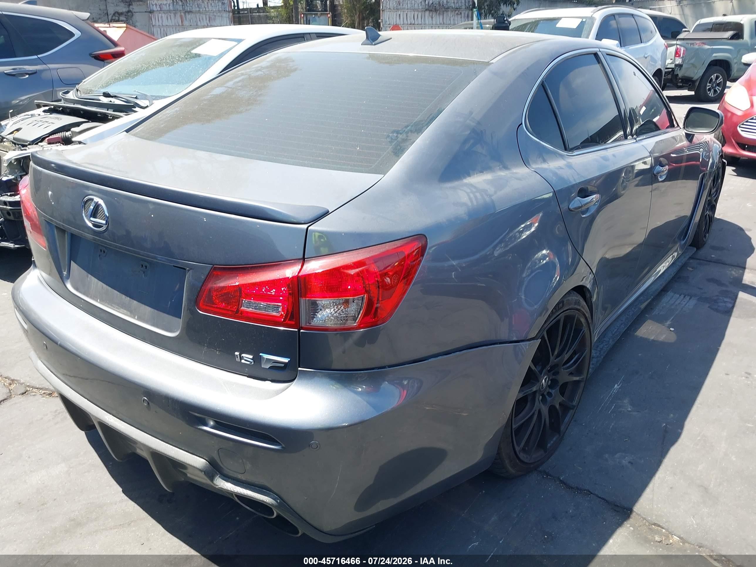 2012 Lexus Is F   Gray vin: JTHBP5C22C5010761