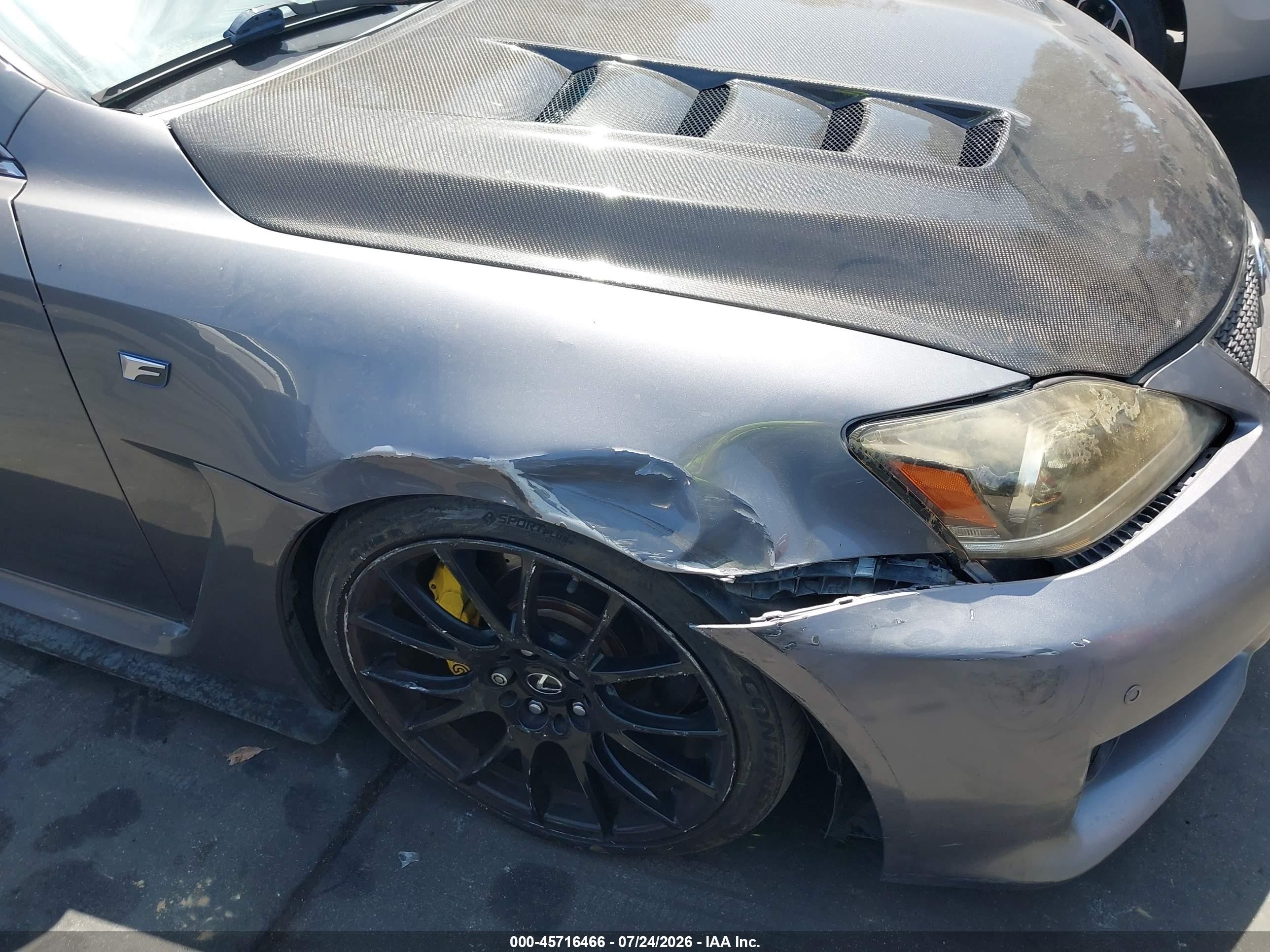 2012 Lexus Is F   Gray vin: JTHBP5C22C5010761