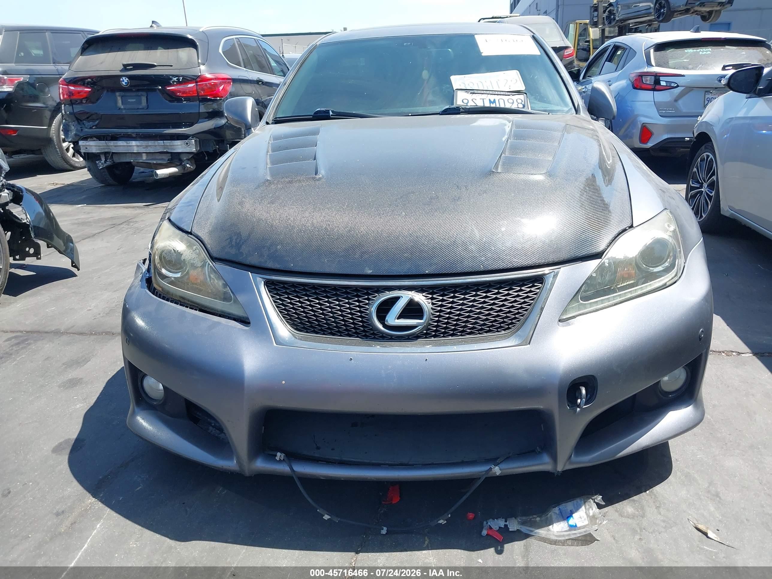 2012 Lexus Is F   Gray vin: JTHBP5C22C5010761