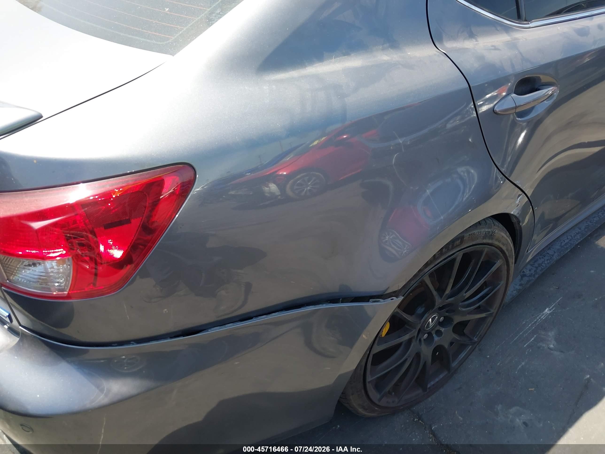 2012 Lexus Is F   Gray vin: JTHBP5C22C5010761
