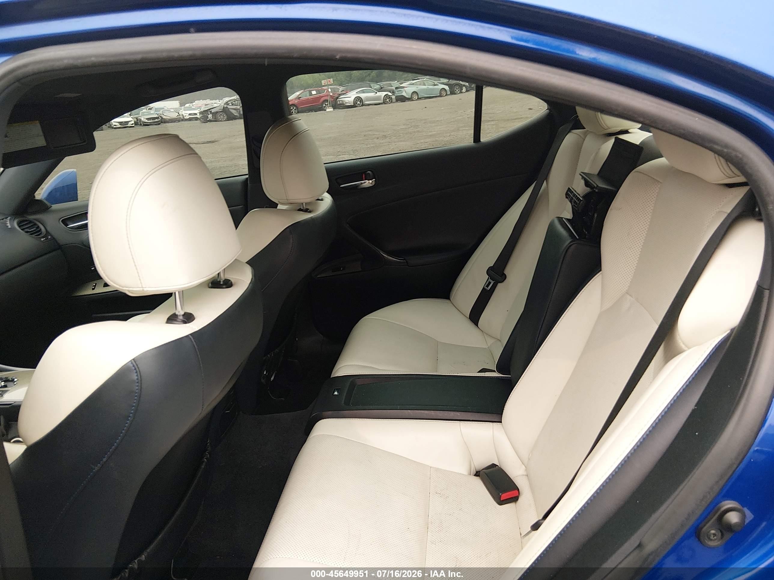 2012 Lexus Is F Blue vin: JTHBP5C26C5010746