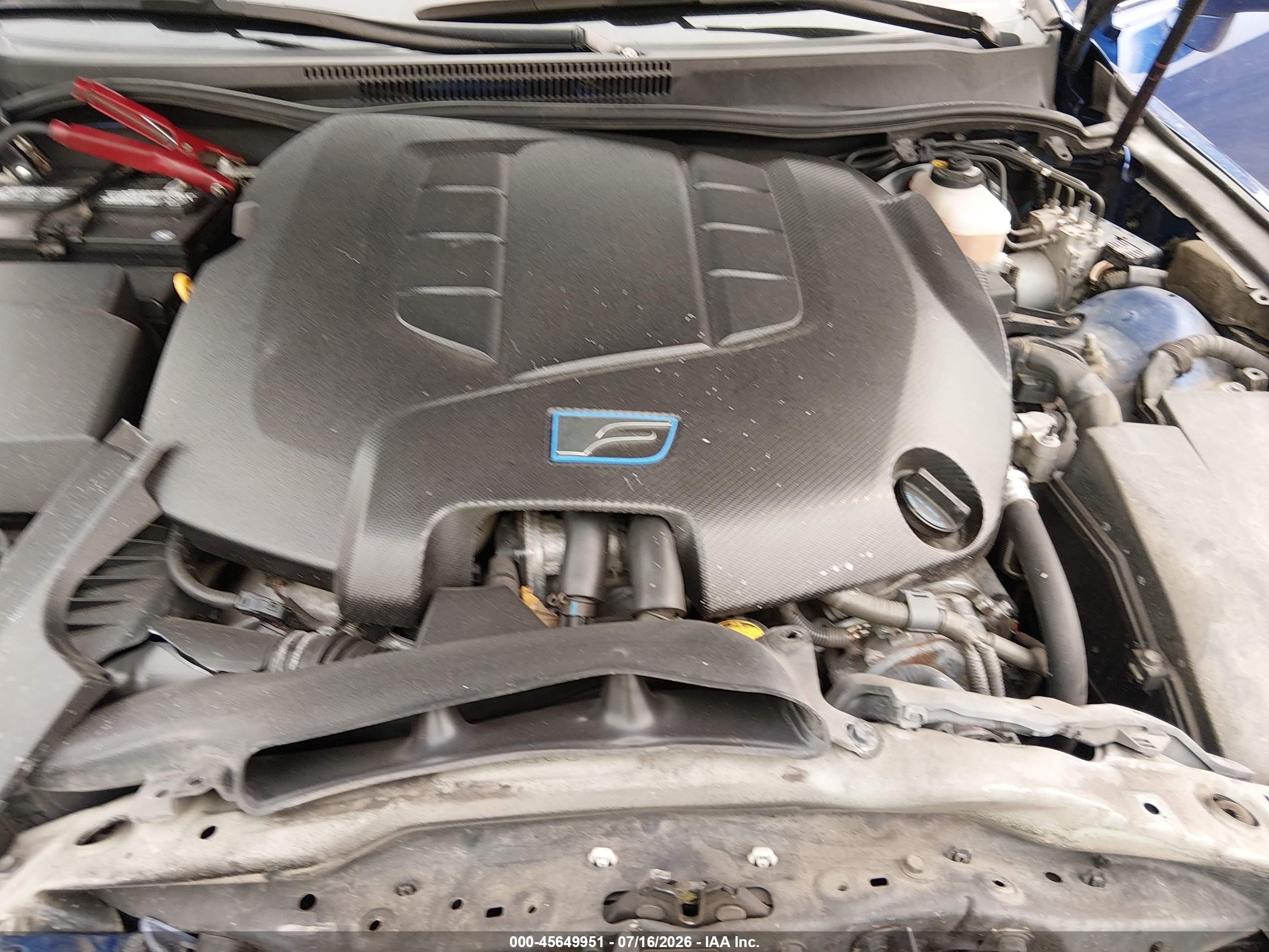 2012 Lexus Is F Blue vin: JTHBP5C26C5010746