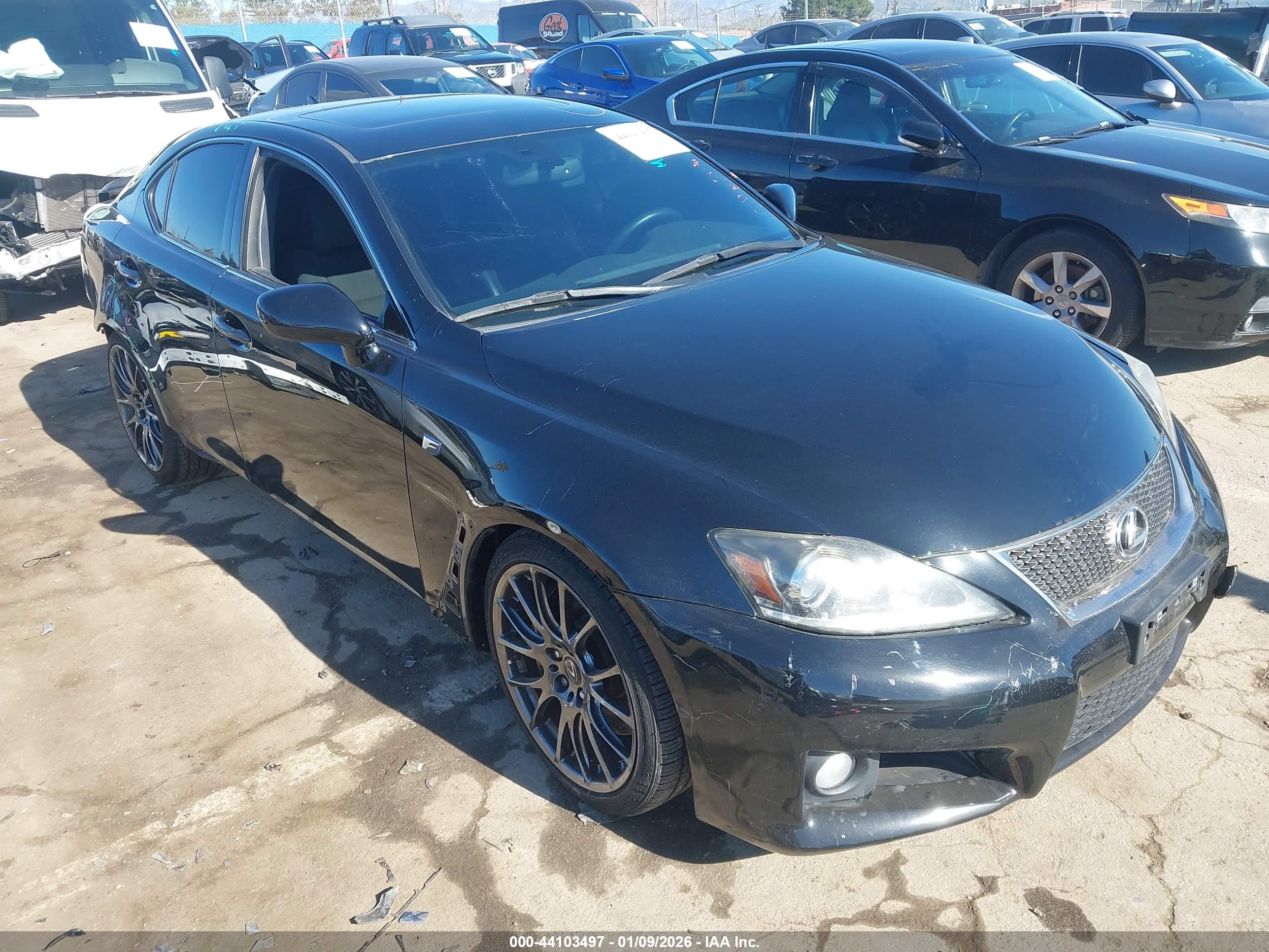 2012 Lexus Is F   Black vin: JTHBP5C27C5010514