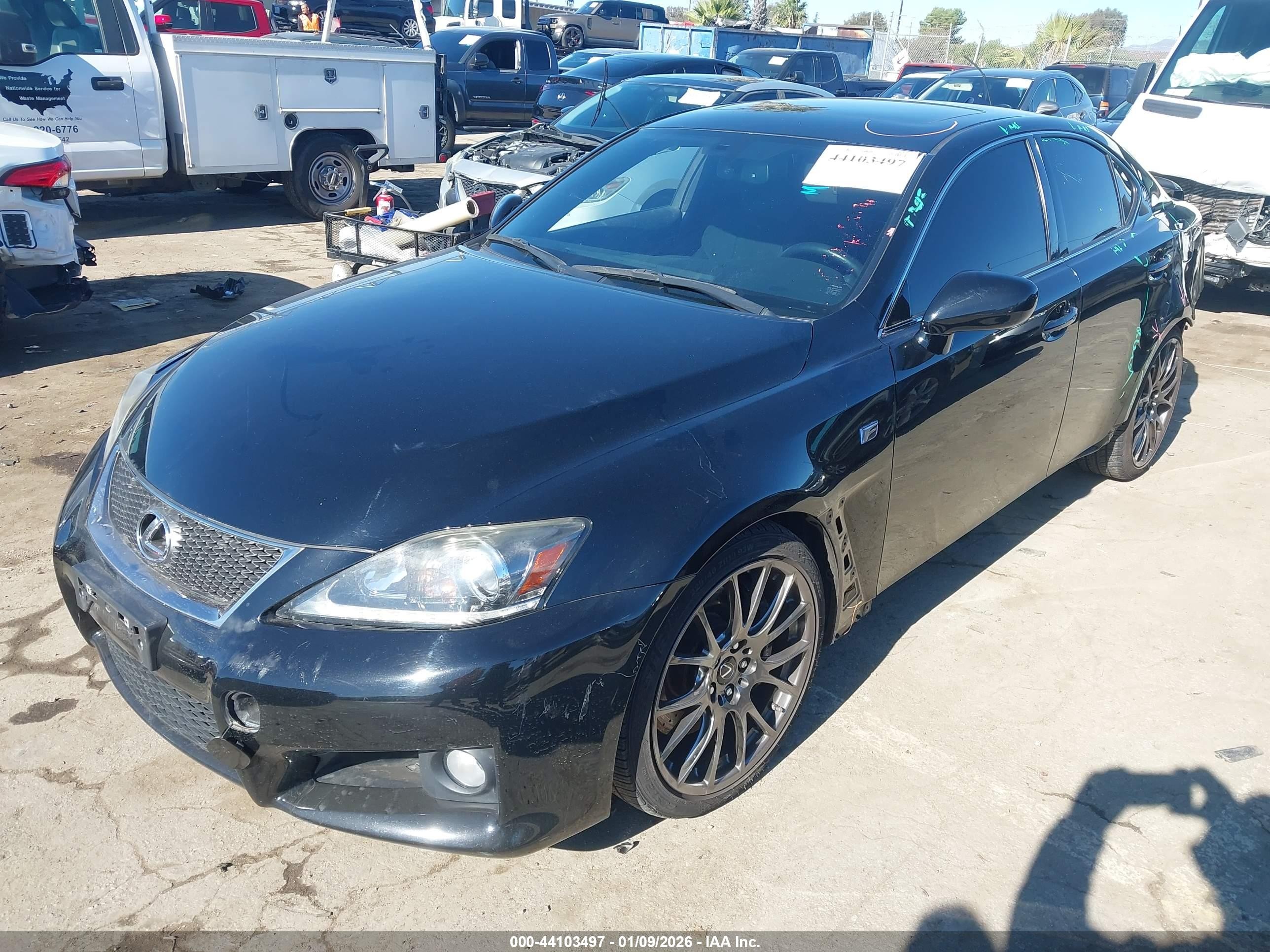 2012 Lexus Is F   Black vin: JTHBP5C27C5010514