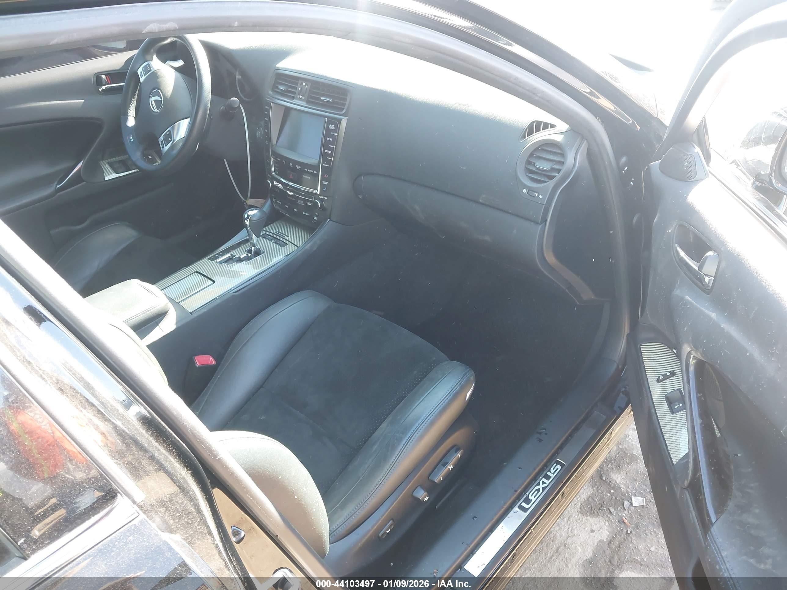 2012 Lexus Is F   Black vin: JTHBP5C27C5010514