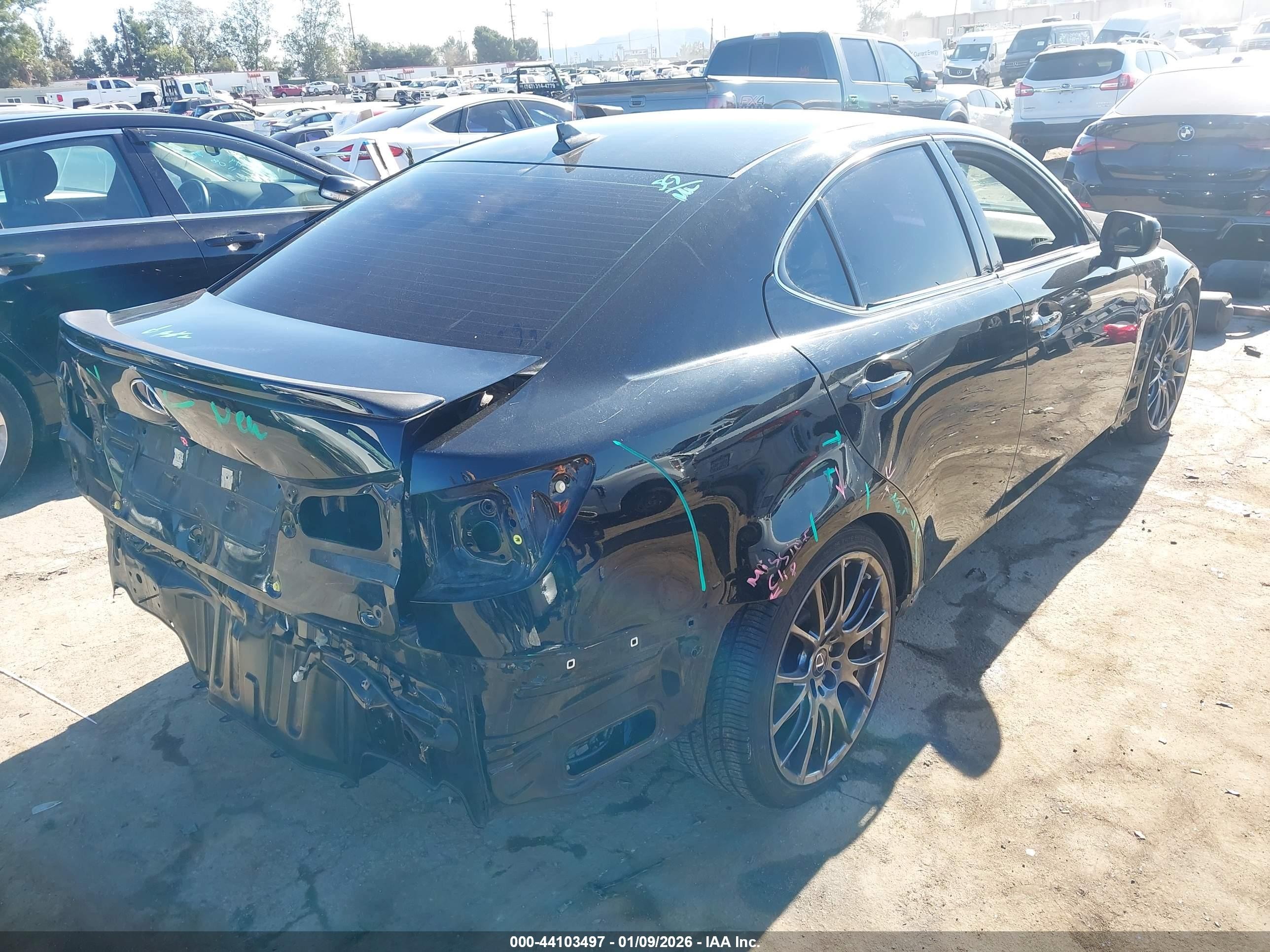 2012 Lexus Is F   Black vin: JTHBP5C27C5010514
