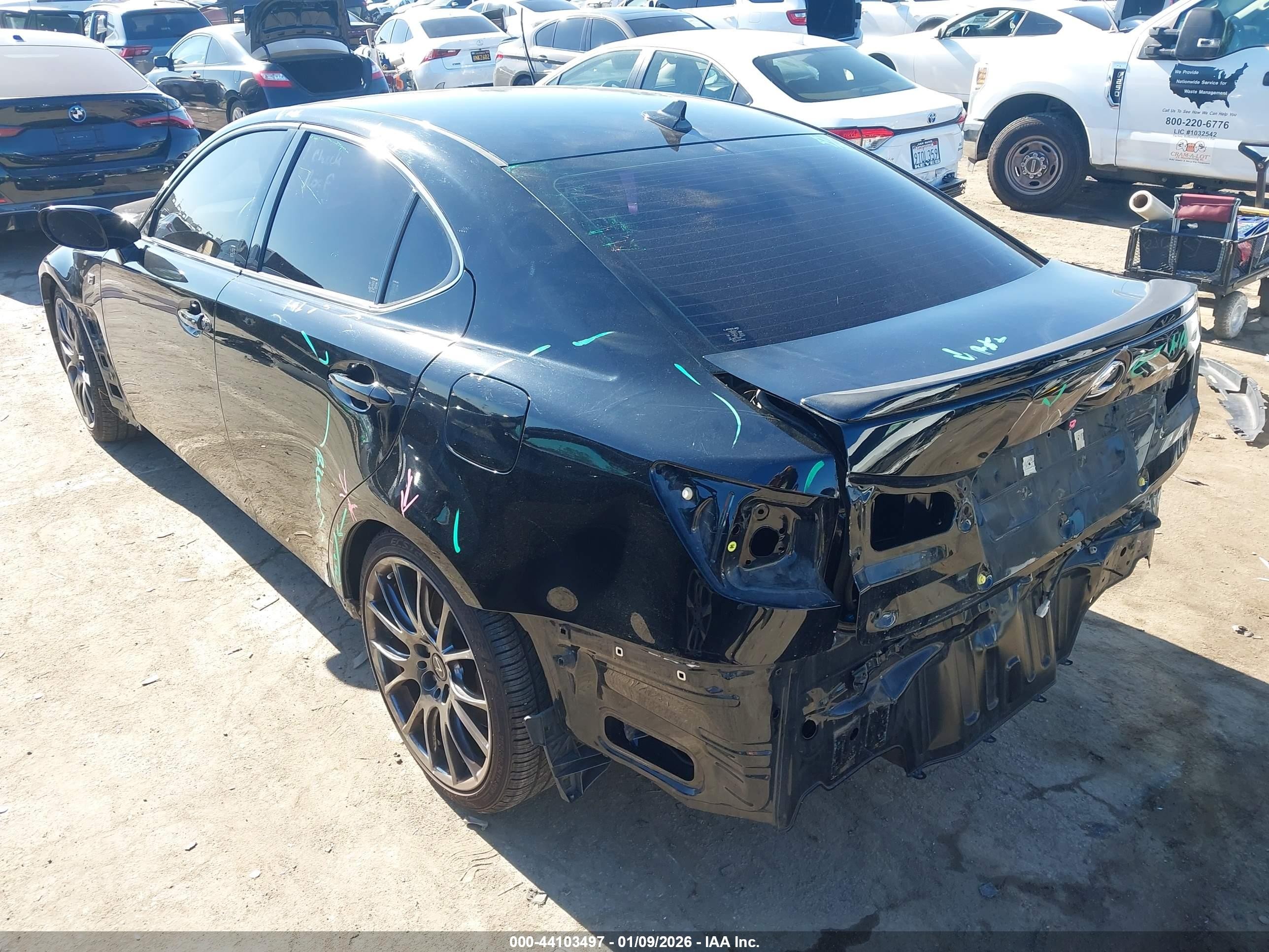 2012 Lexus Is F   Black vin: JTHBP5C27C5010514