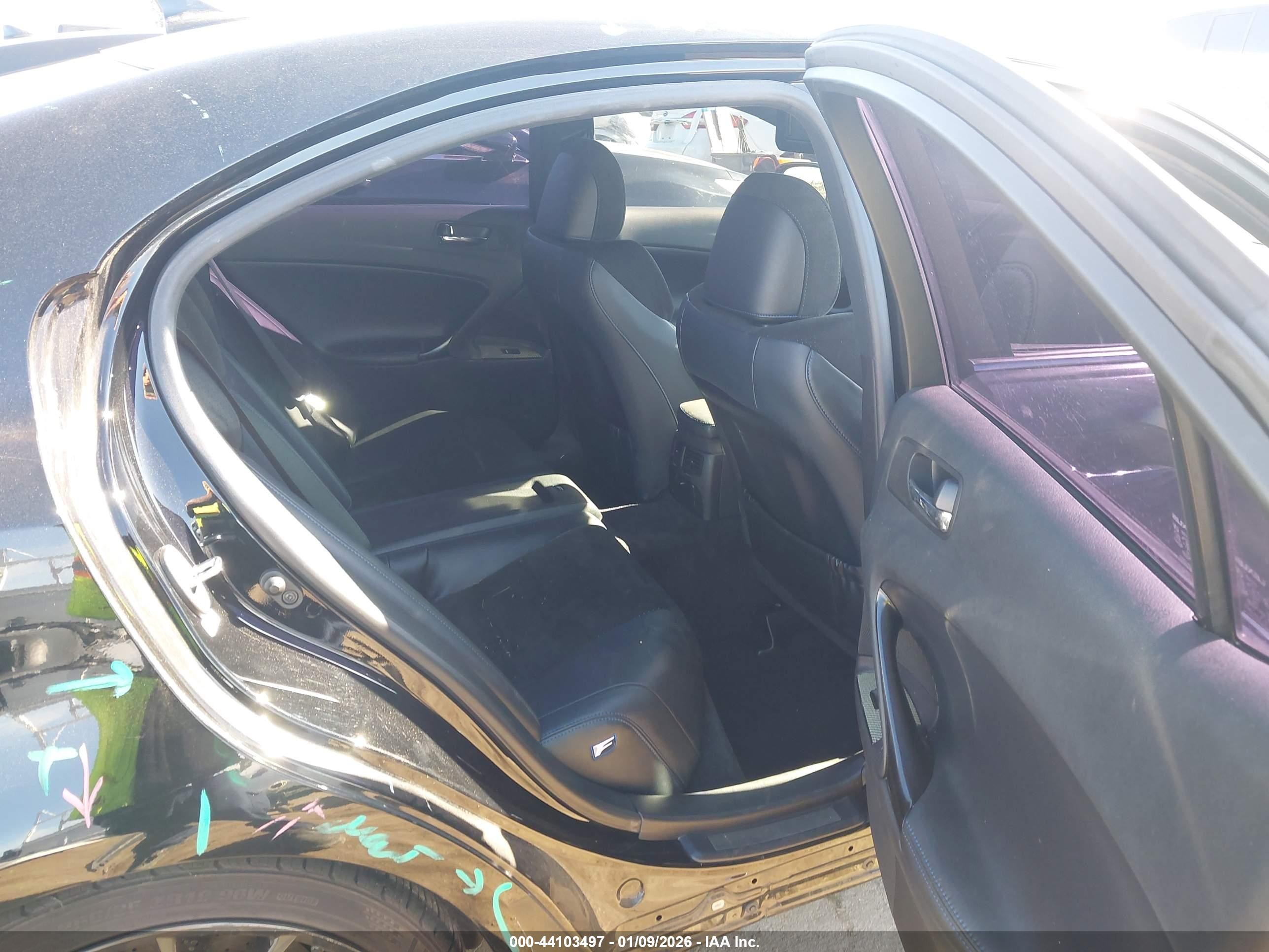 2012 Lexus Is F   Black vin: JTHBP5C27C5010514