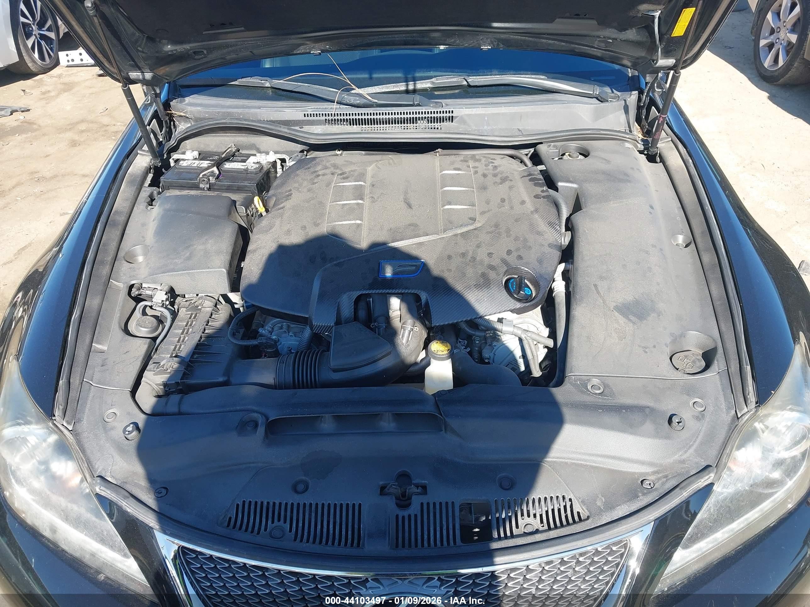 2012 Lexus Is F   Black vin: JTHBP5C27C5010514
