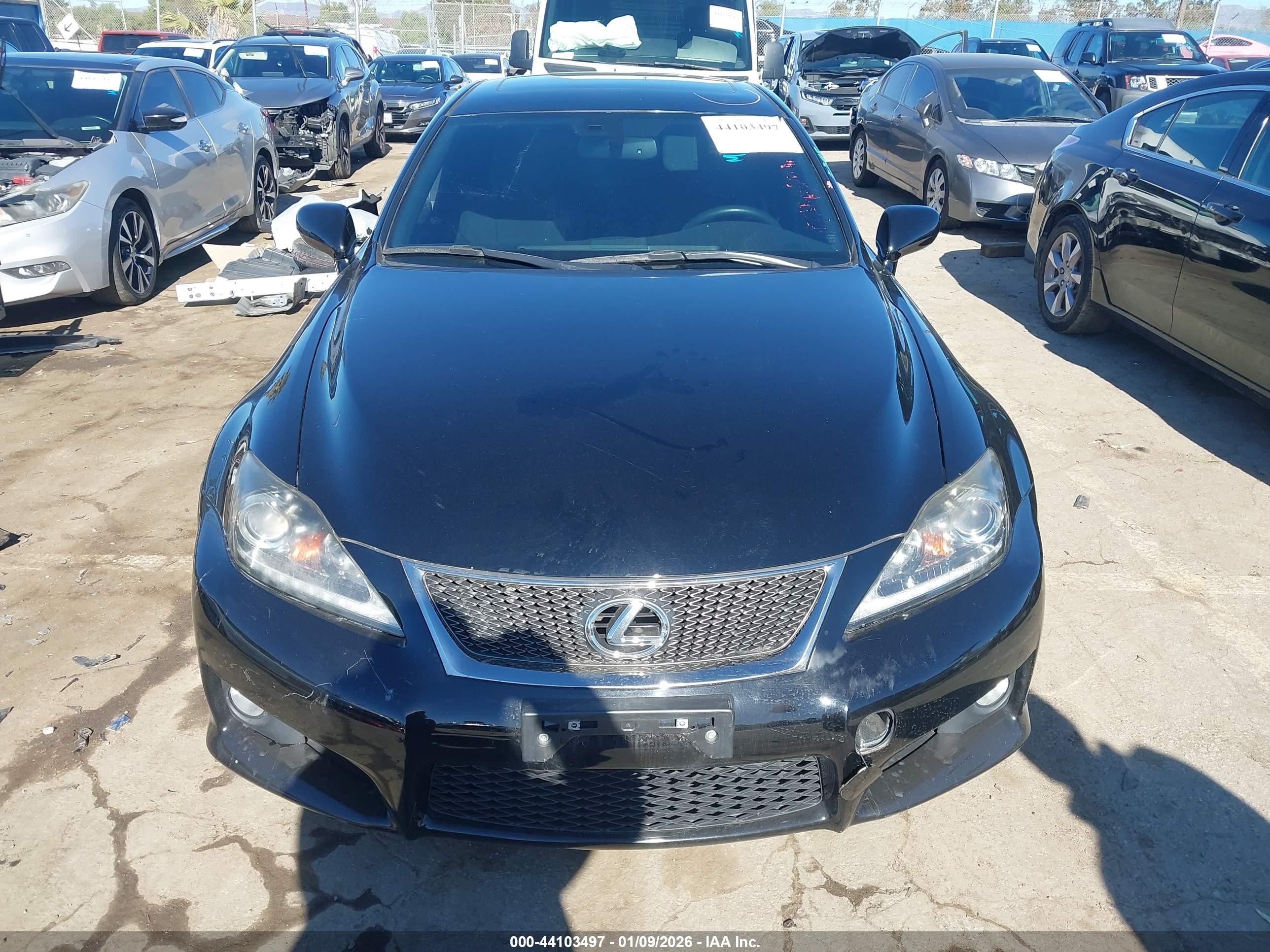 2012 Lexus Is F   Black vin: JTHBP5C27C5010514