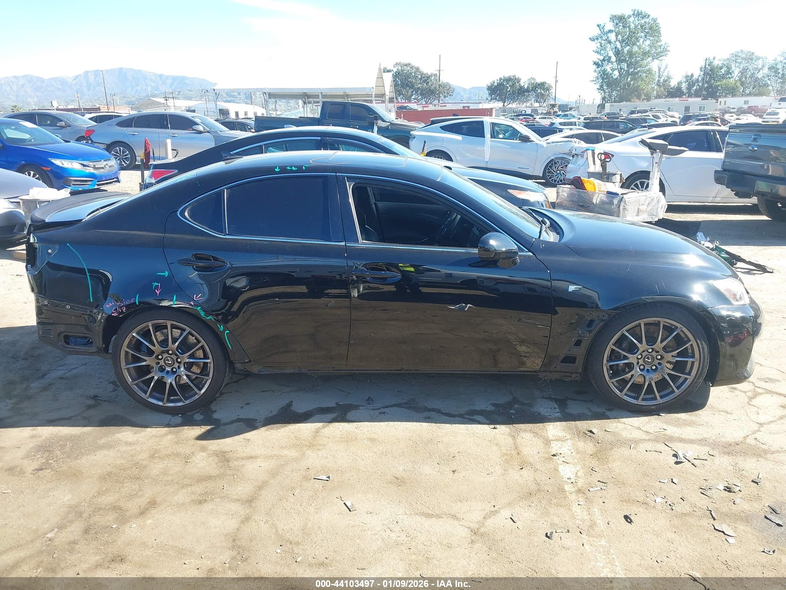 2012 Lexus Is F   Black vin: JTHBP5C27C5010514