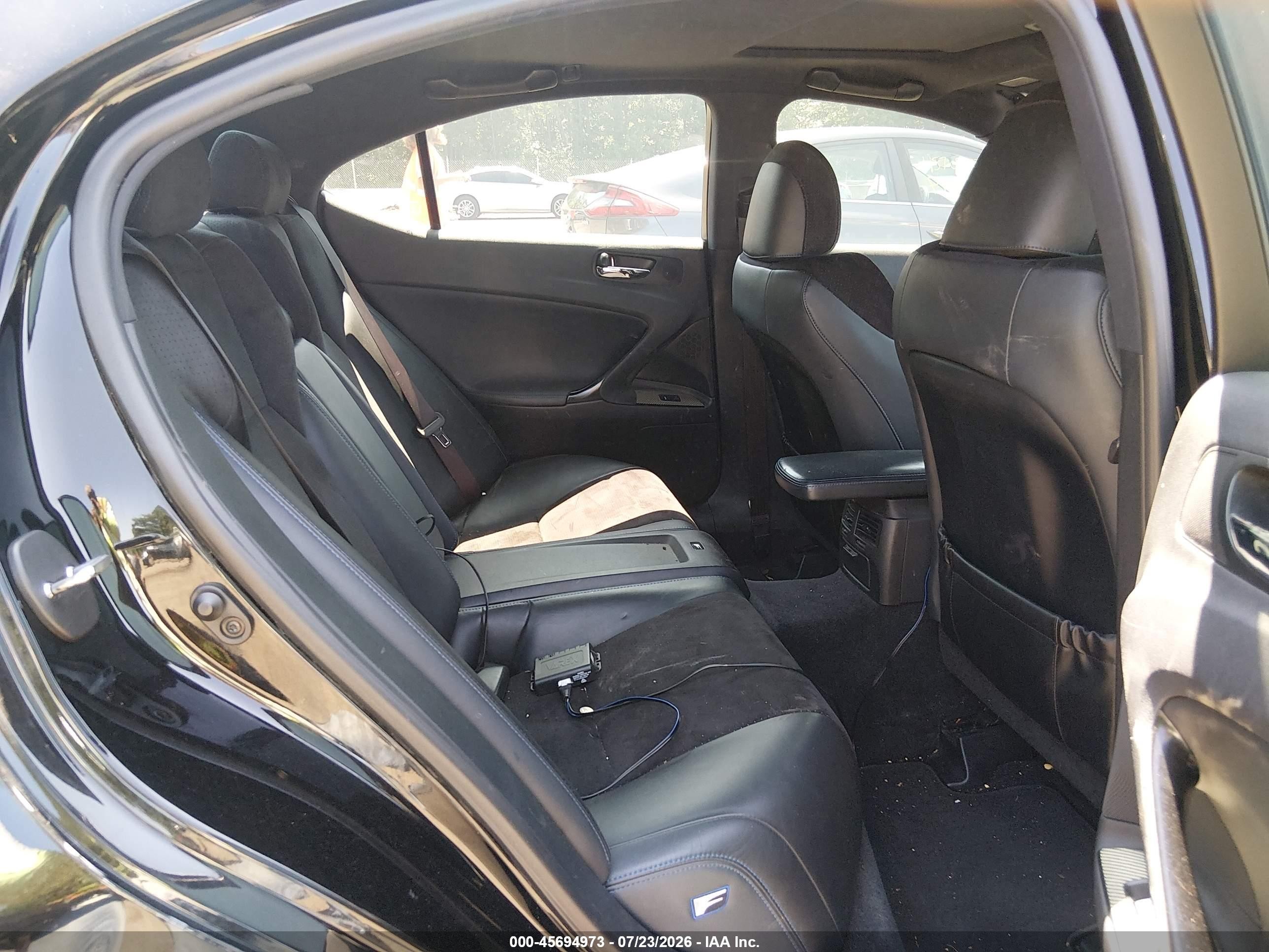 2012 Lexus Is F   Black vin: JTHBP5C29C5009803
