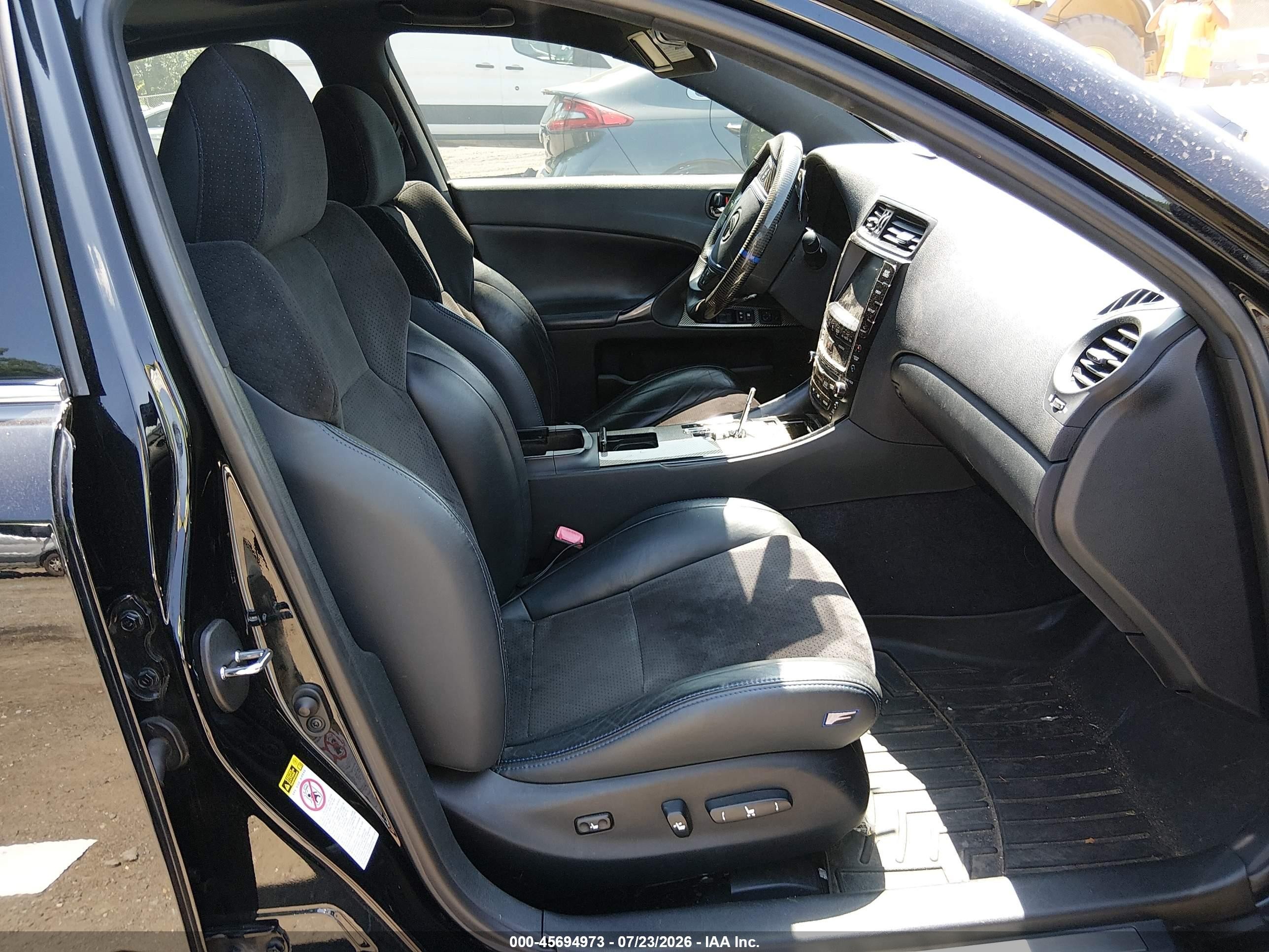 2012 Lexus Is F   Black vin: JTHBP5C29C5009803
