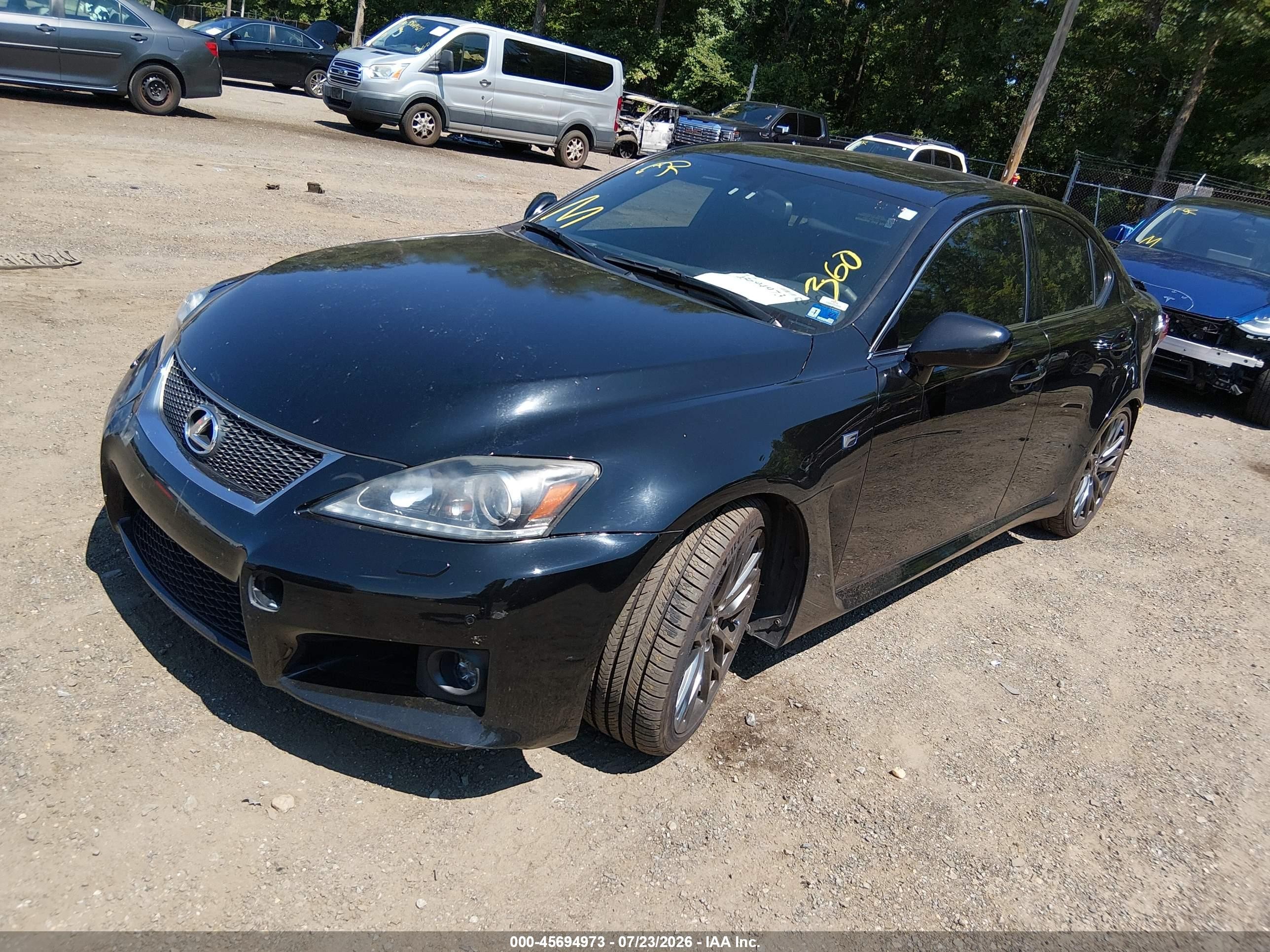 2012 Lexus Is F   Black vin: JTHBP5C29C5009803