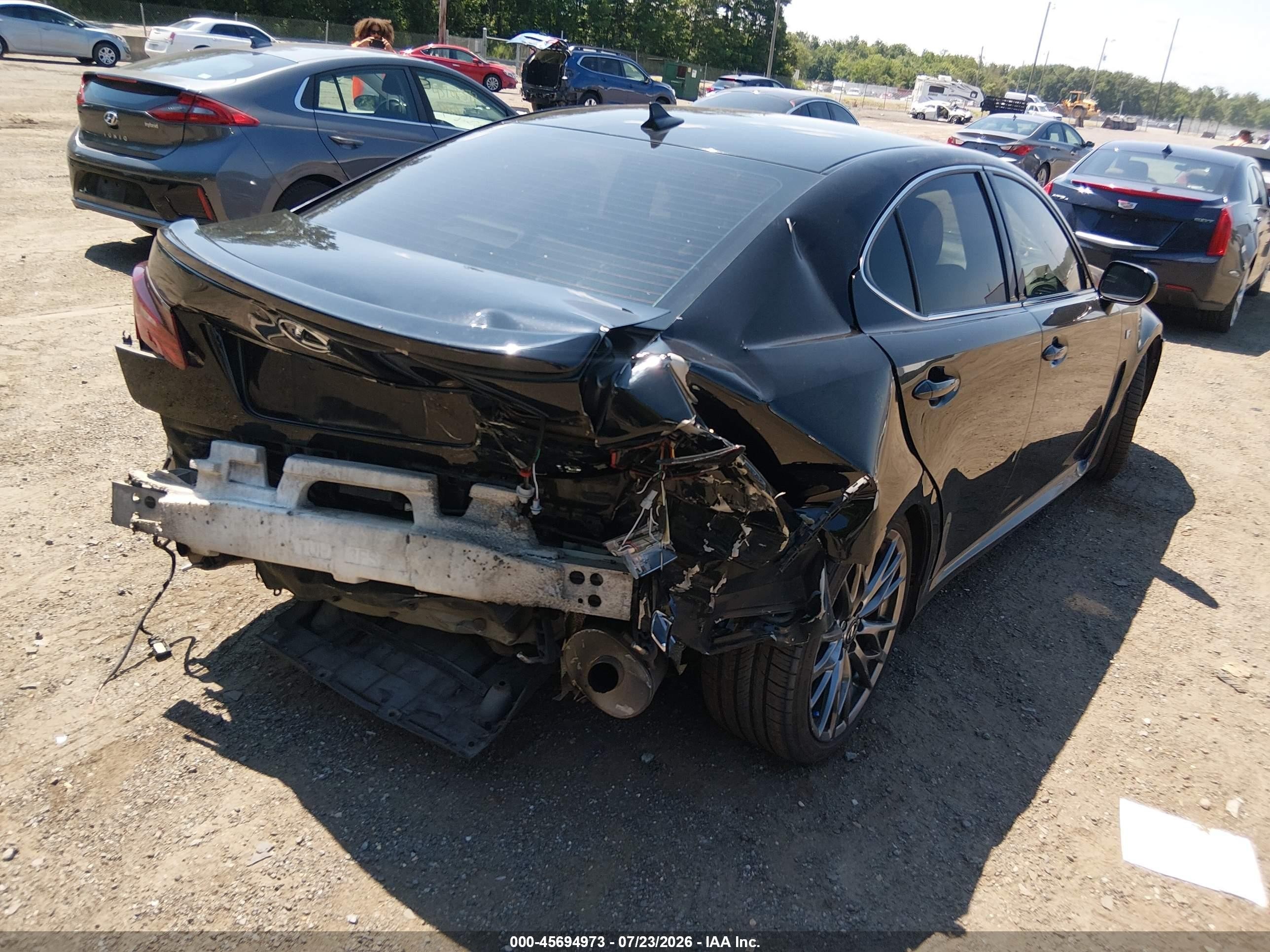 2012 Lexus Is F   Black vin: JTHBP5C29C5009803