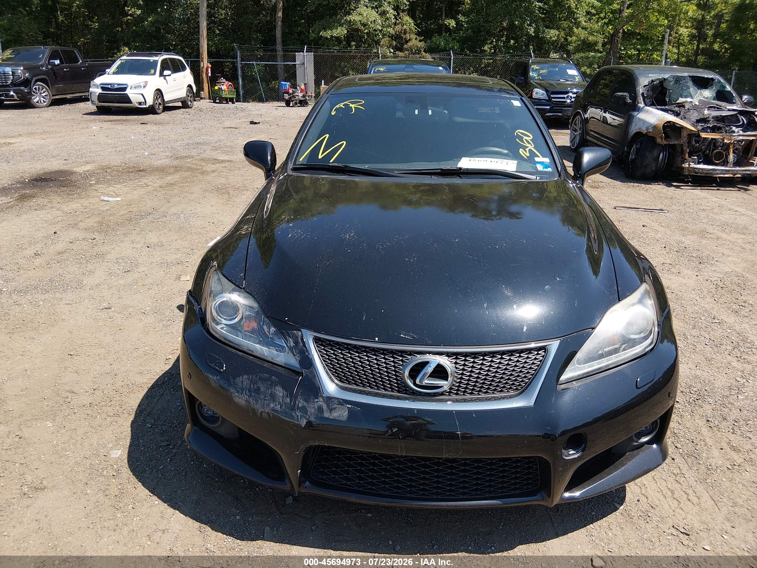 2012 Lexus Is F   Black vin: JTHBP5C29C5009803